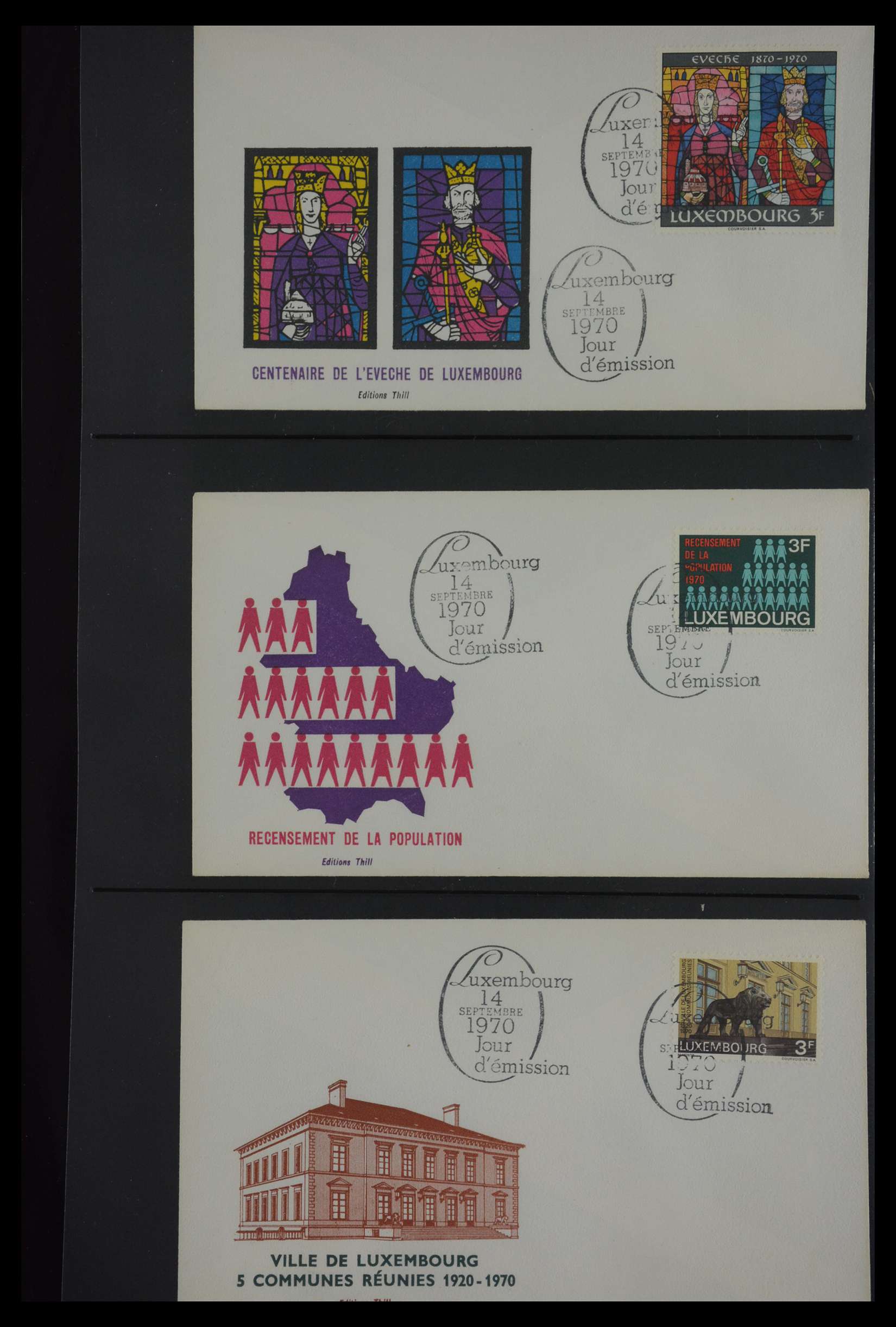 Postzegelverzameling 27699 Luxemburg fdc's 1974-2012. 27699 Luxemburg fdc's 1974-2012. - Afbeelding 1