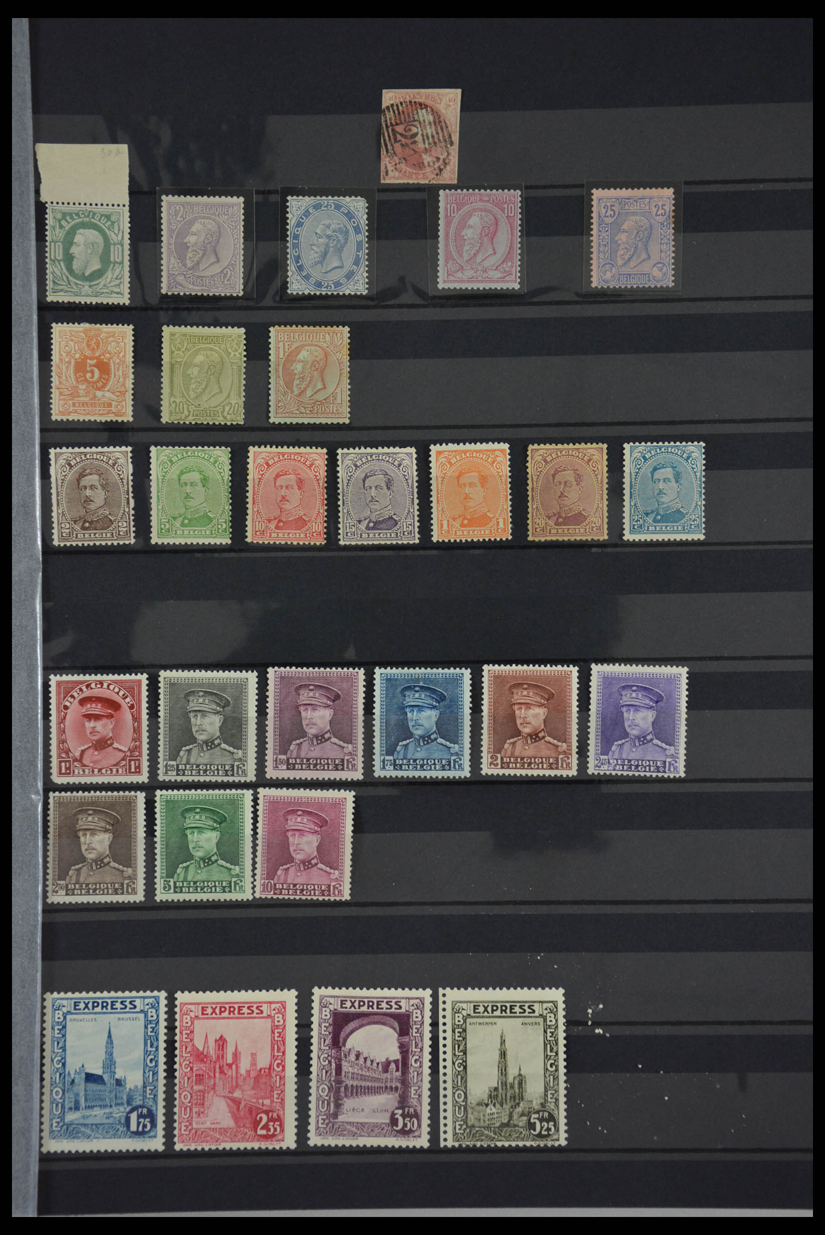 Postzegelverzameling 27714 België 1851-1960. 27714 België 1851-1960. - Afbeelding 1