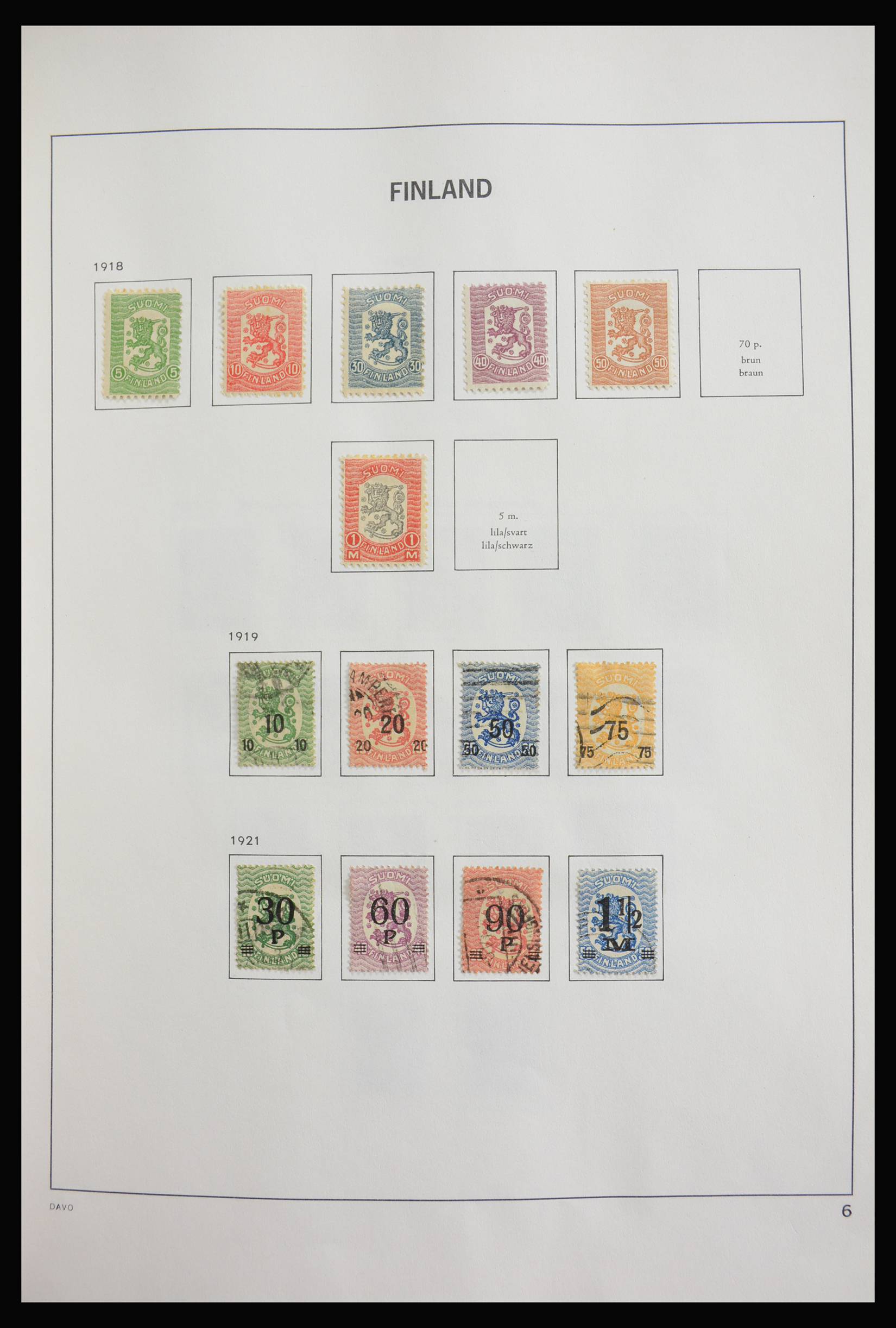 Postzegelverzameling Finland 1875-2012. 27883 Finland 1875-2012. - Afbeelding 1