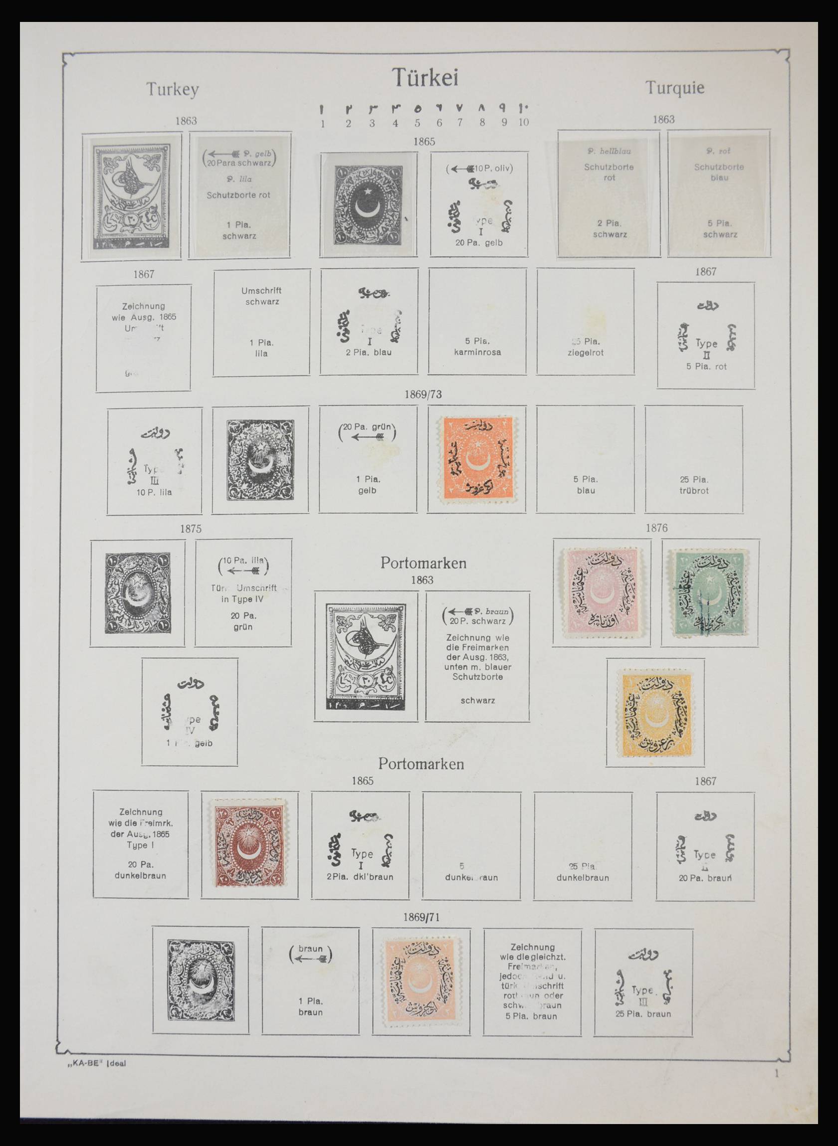 Postzegelverzameling Turkije 1869-1995. 27980 Turkije 1869-1995. - Afbeelding 1