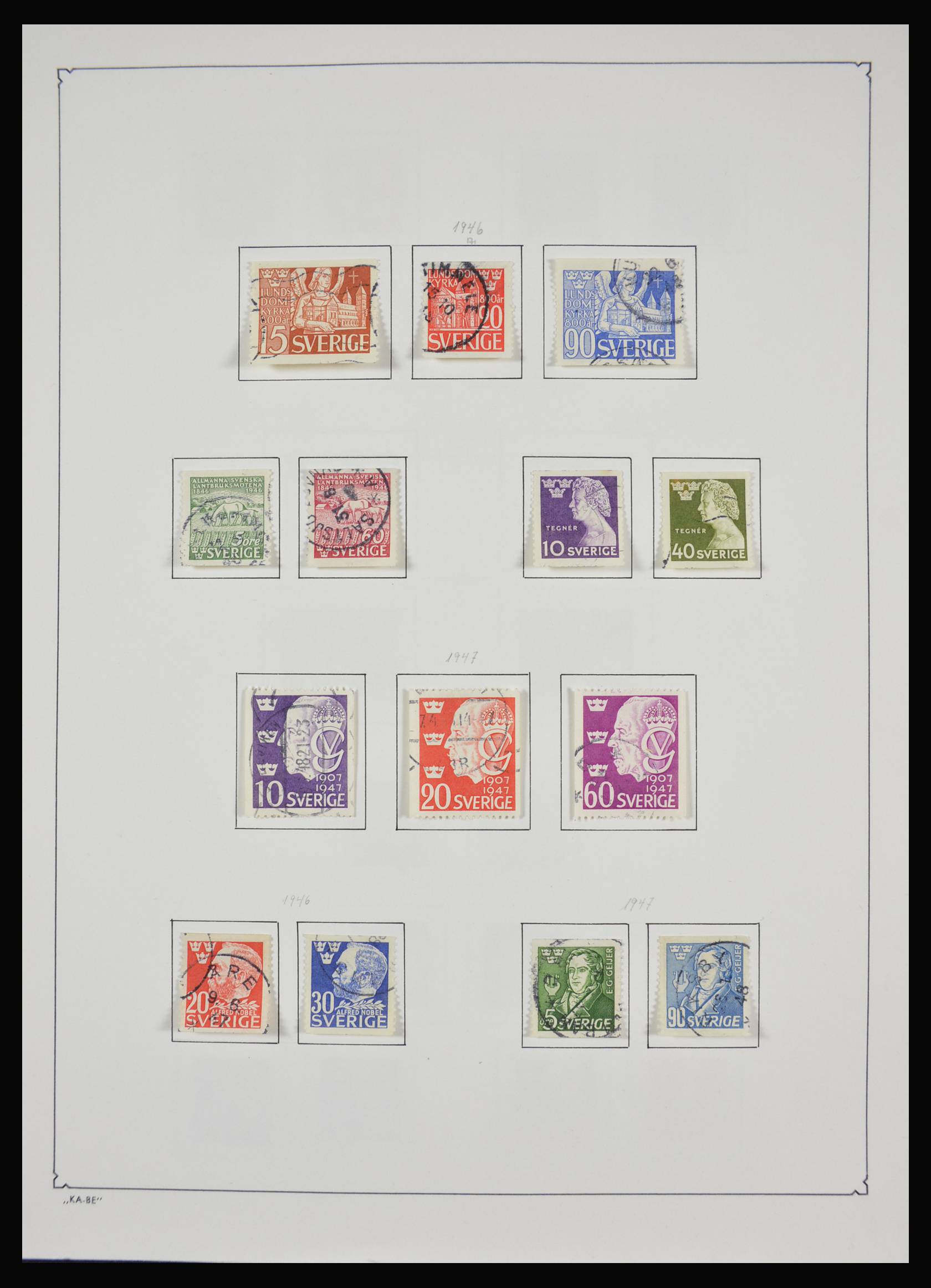 Postzegelverzameling Zweden 1946-2013. 28008 Zweden 1946-2013. - Afbeelding 1