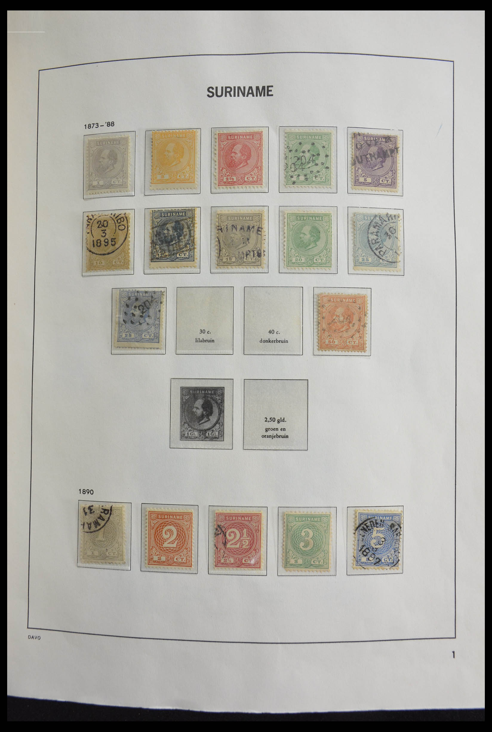 Postzegelverzameling 28414 Suriname 1873-2007. 28414 Suriname 1873-2007. - Afbeelding 1