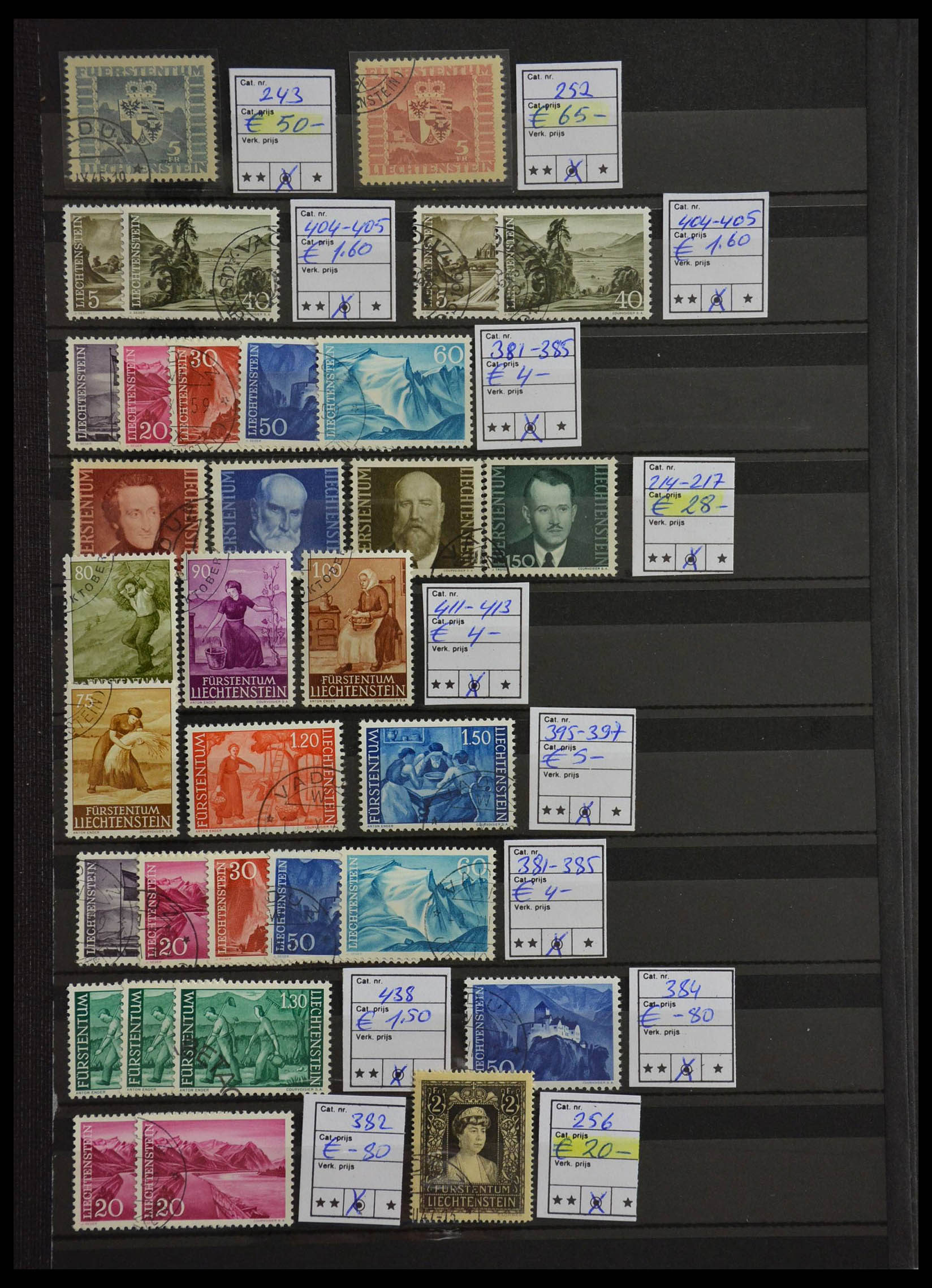 Postzegelverzameling 28482 Liechtenstein 1943-1986. 28482 Liechtenstein 1943-1986. - Afbeelding 1