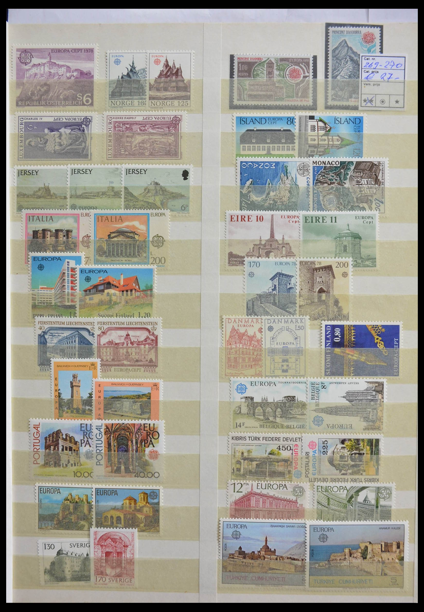 Postzegelverzameling 28505 Europa CEPT meelopers en voorlopers. 28505 Europa CEPT meelopers en voorlopers. - Afbeelding 1