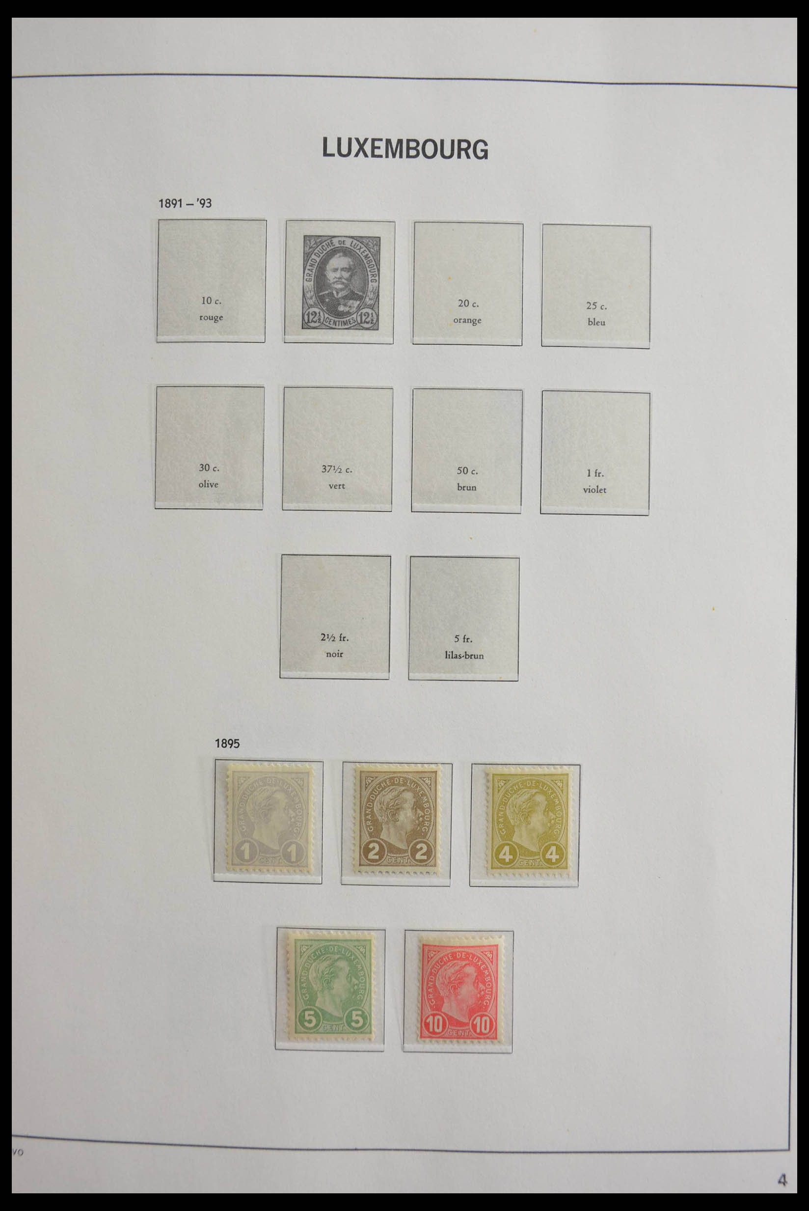 Postzegelverzameling 28599 Luxemburg 1895-1969. 28599 Luxemburg 1895-1969. - Afbeelding 1