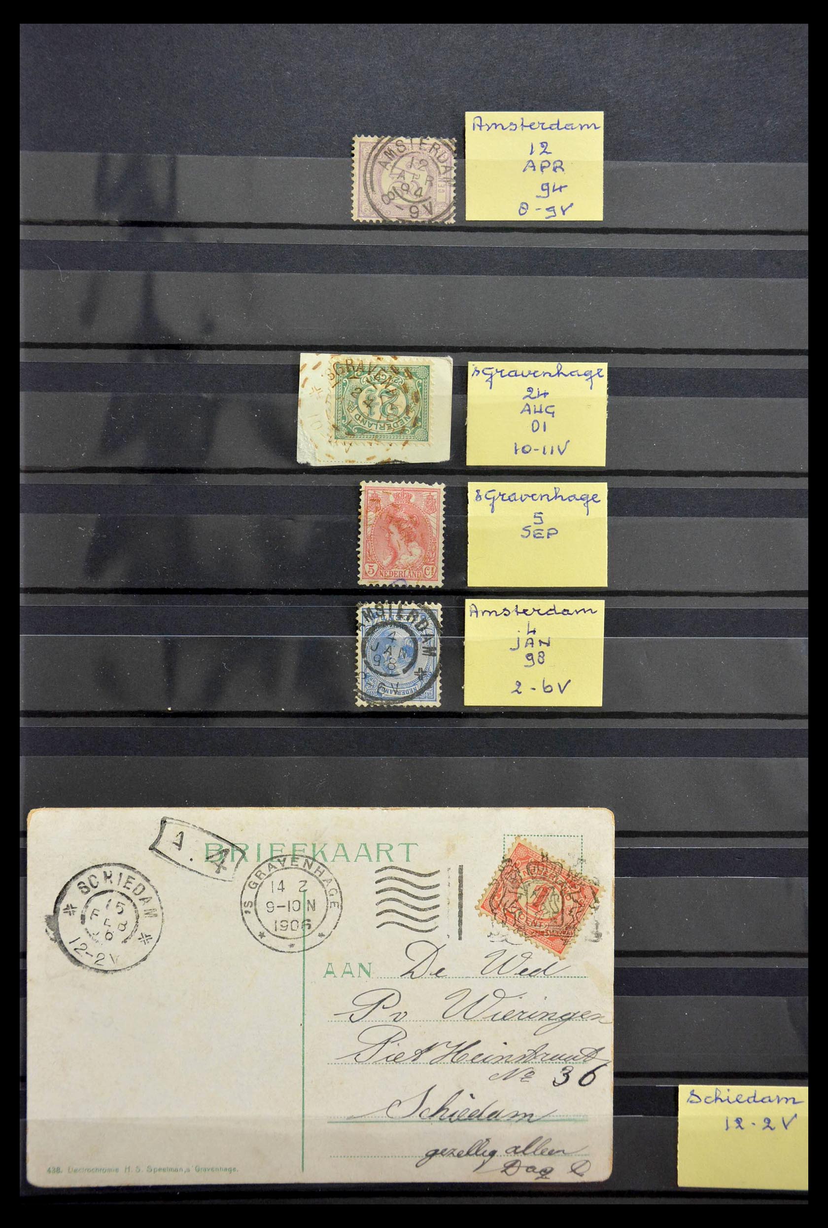Postzegelverzameling Nederland grootrondstempels. 28782 Nederland grootrondstempels. - Afbeelding 1