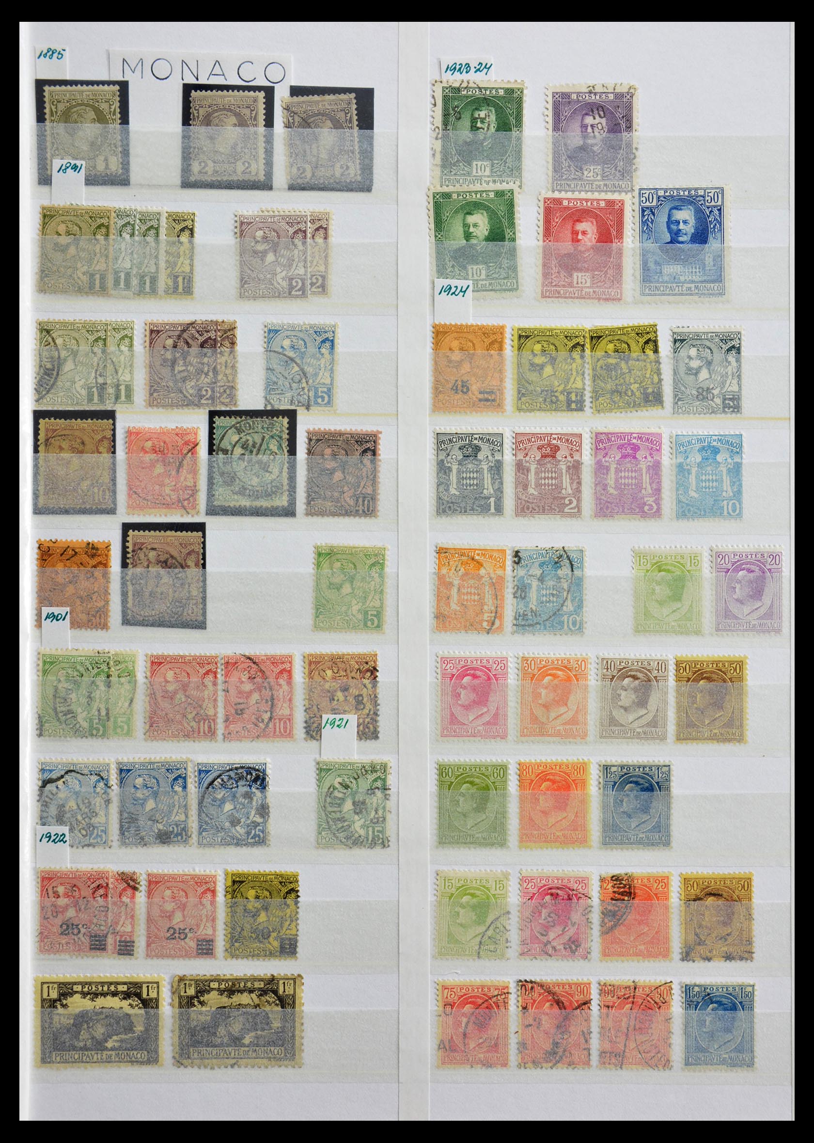 Postzegelverzameling 29040 Monaco 1885-1991. 29040 Monaco 1885-1991. - Afbeelding 1