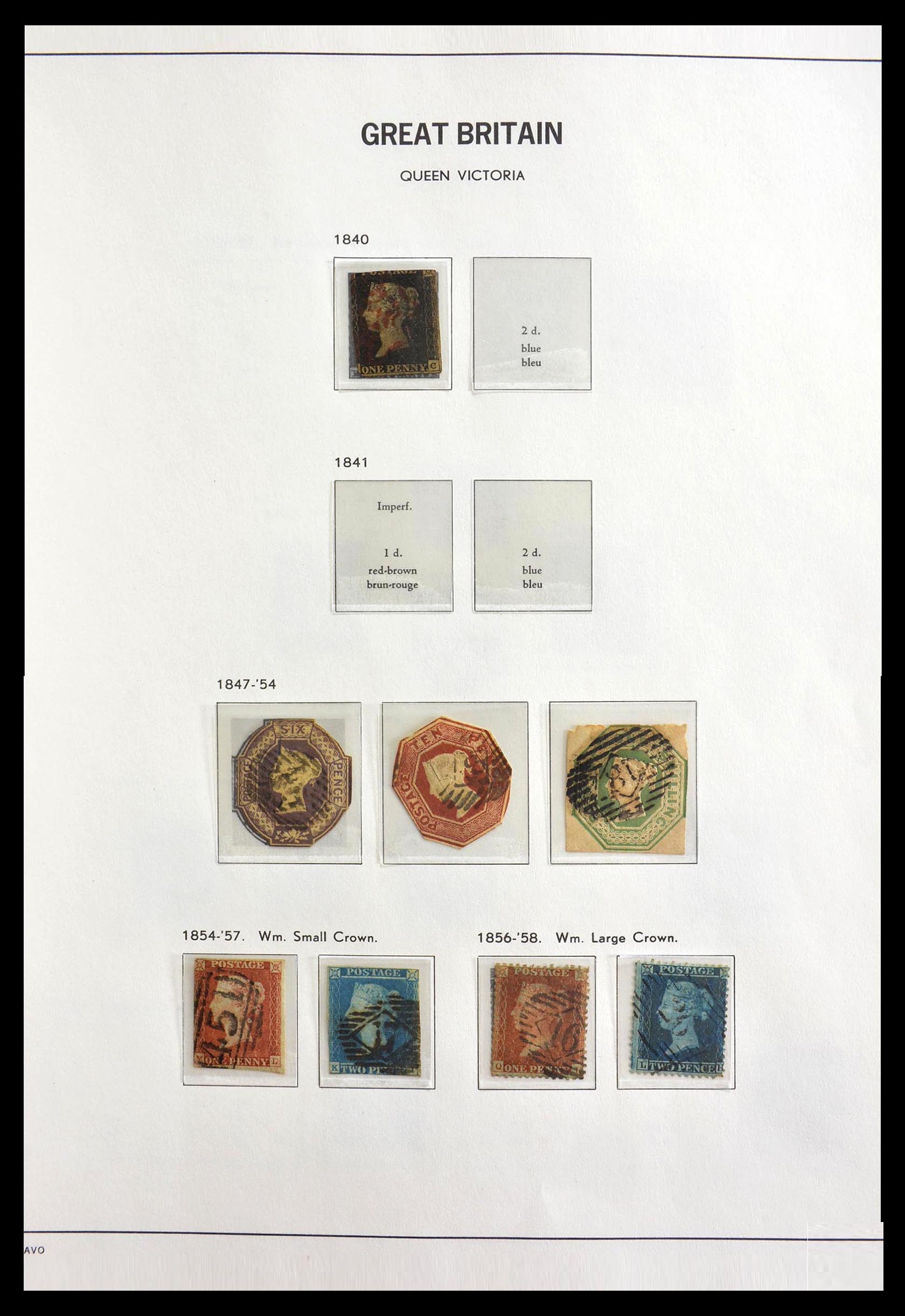 Postzegelverzameling Engeland 1840-1985. 29134 Engeland 1840-1985. - Afbeelding 1