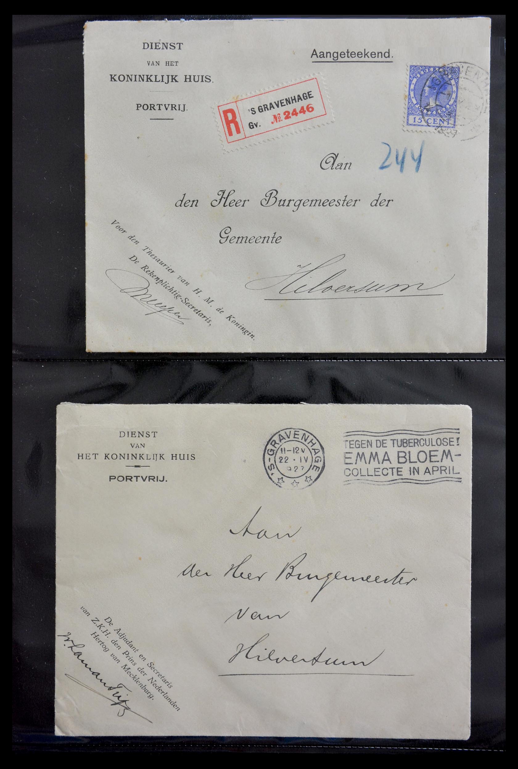Postzegelverzameling 29241 Nederland brieven koninklijk huis. 29241 Nederland brieven koninklijk huis. - Afbeelding 1