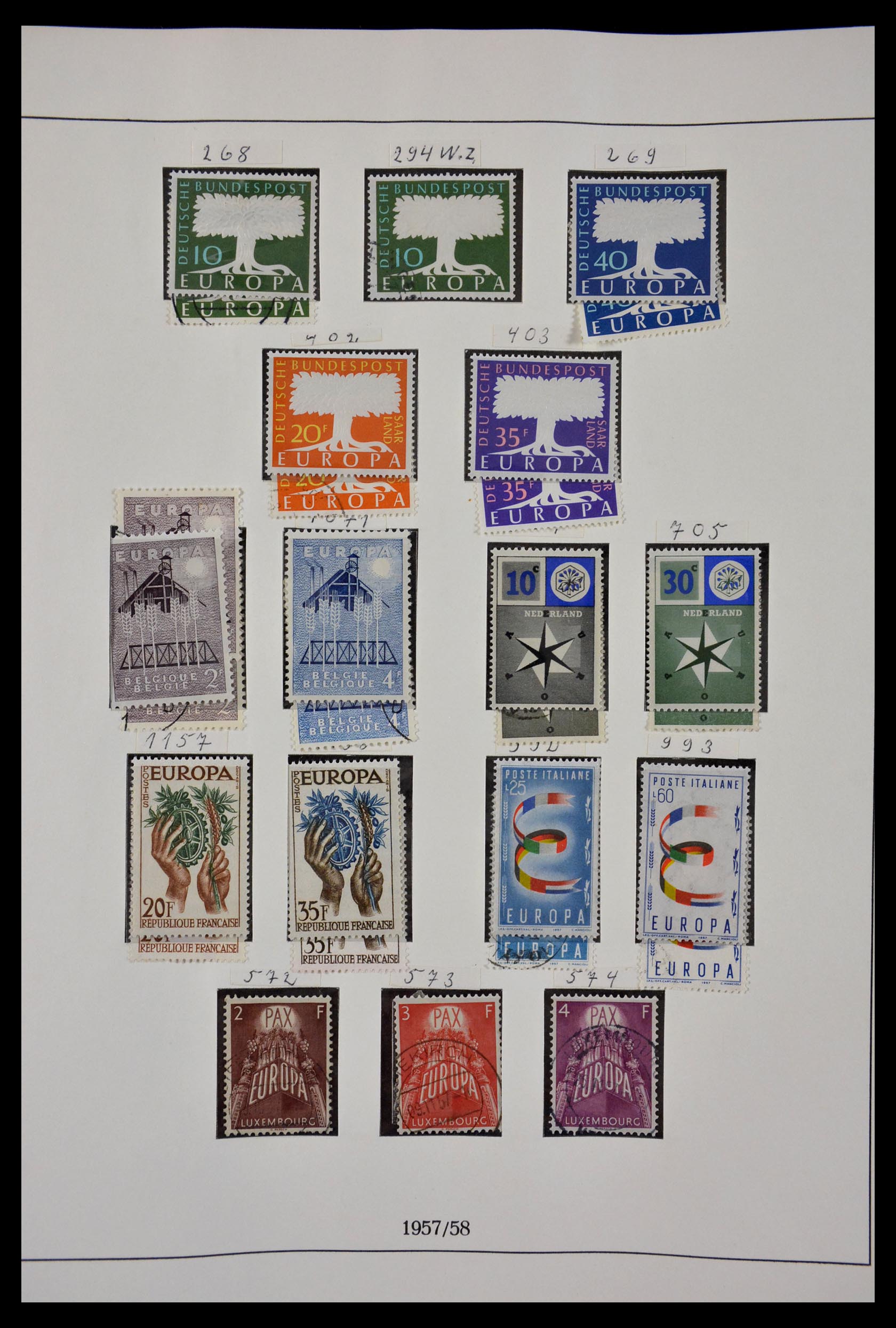 Postzegelverzameling 29464 Europa CEPT 1956-1980 en voor- en meelopers. 29464 Europa CEPT 1956-1980 en voor- en meelopers. - Afbeelding 1