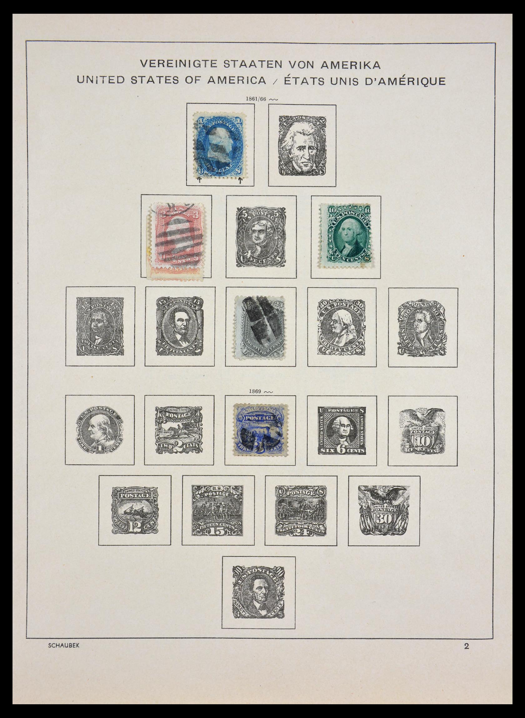 Postzegelverzameling 29497 USA 1861-1998. 29497 USA 1861-1998. - Afbeelding 1