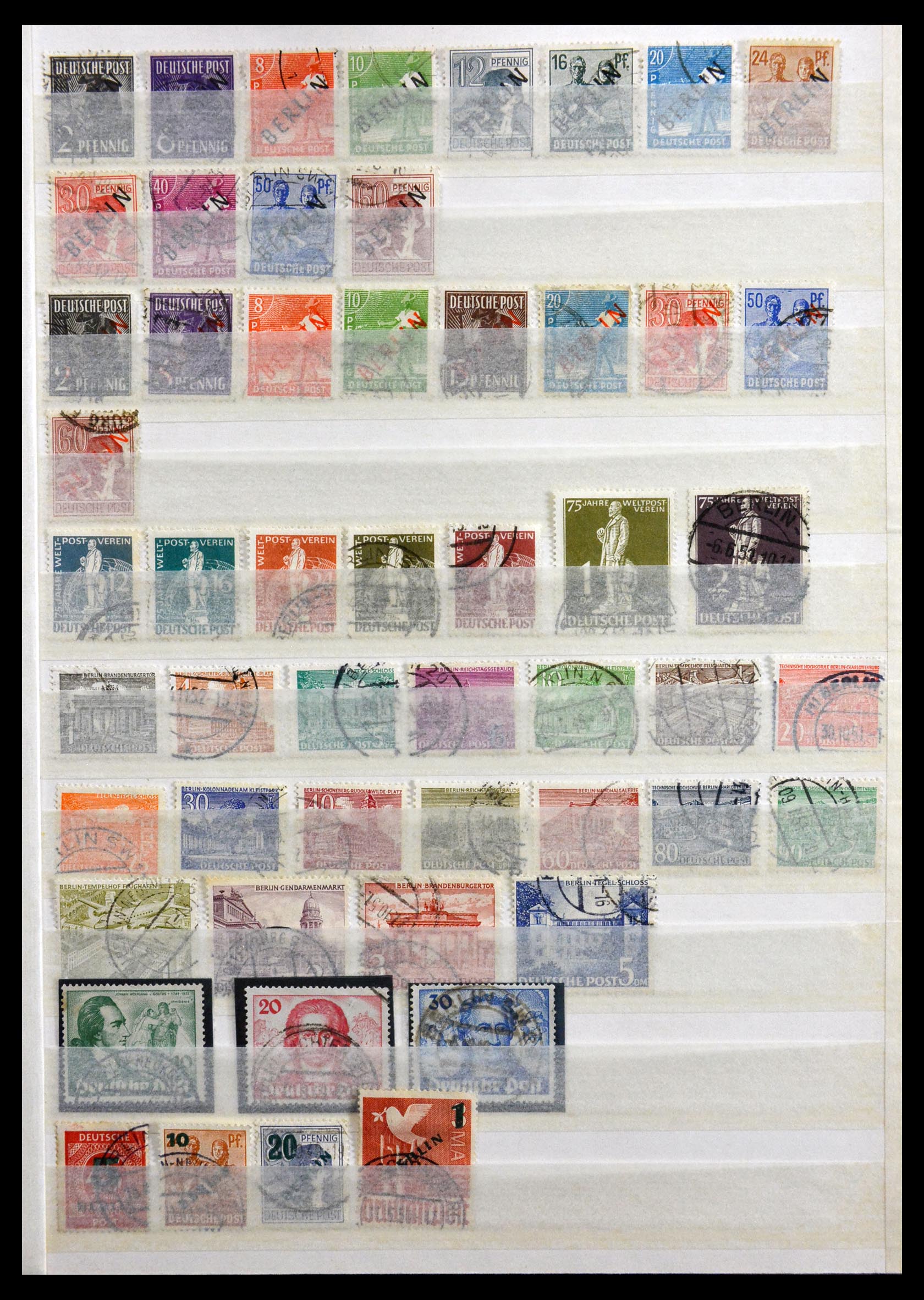 Postzegelverzameling 29740 Berlijn 1948-1990. 29740 Berlijn 1948-1990. - Afbeelding 1