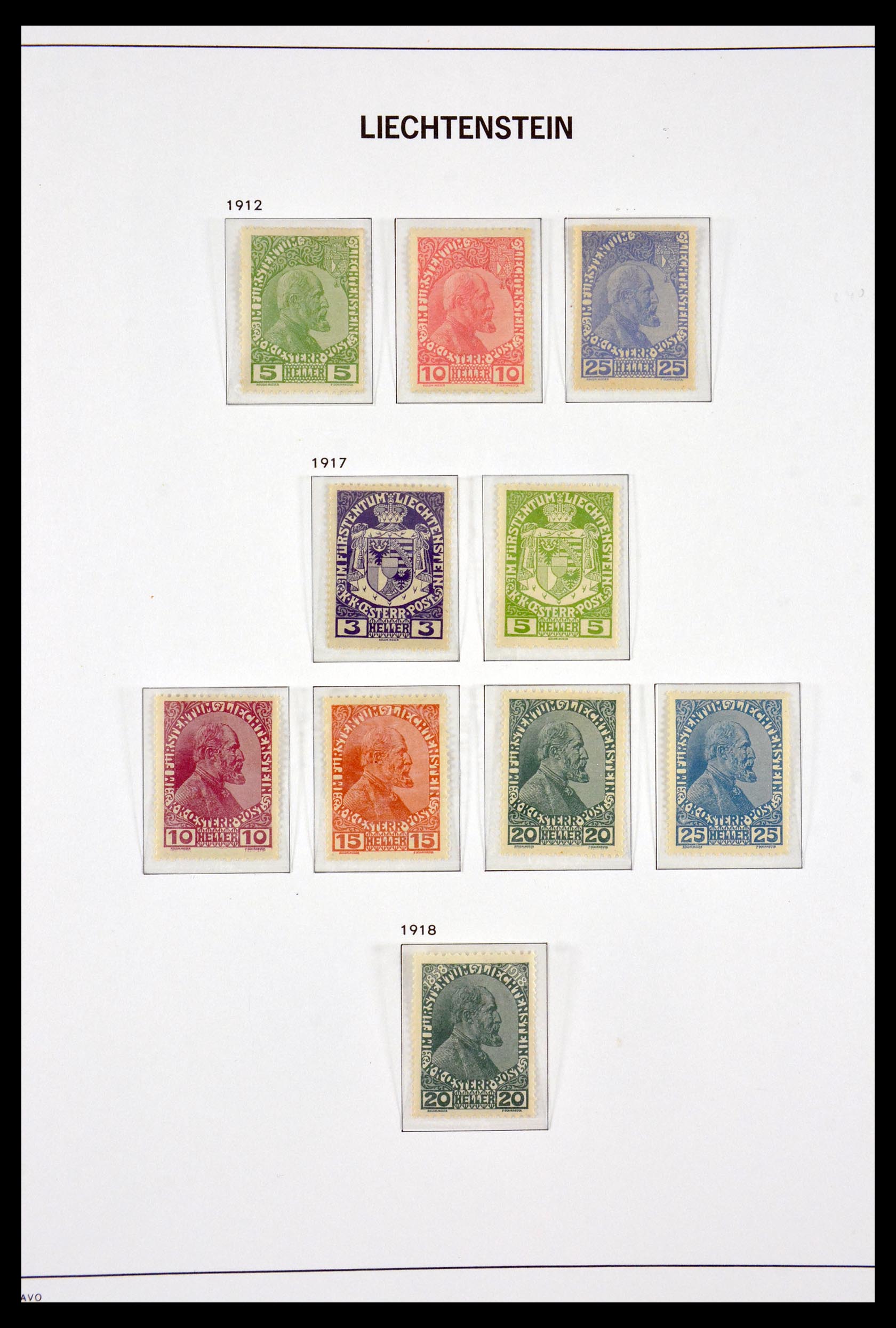 Postzegelverzameling 29750 Liechtenstein 1912-2014. 29750 Liechtenstein 1912-2014. - Afbeelding 1
