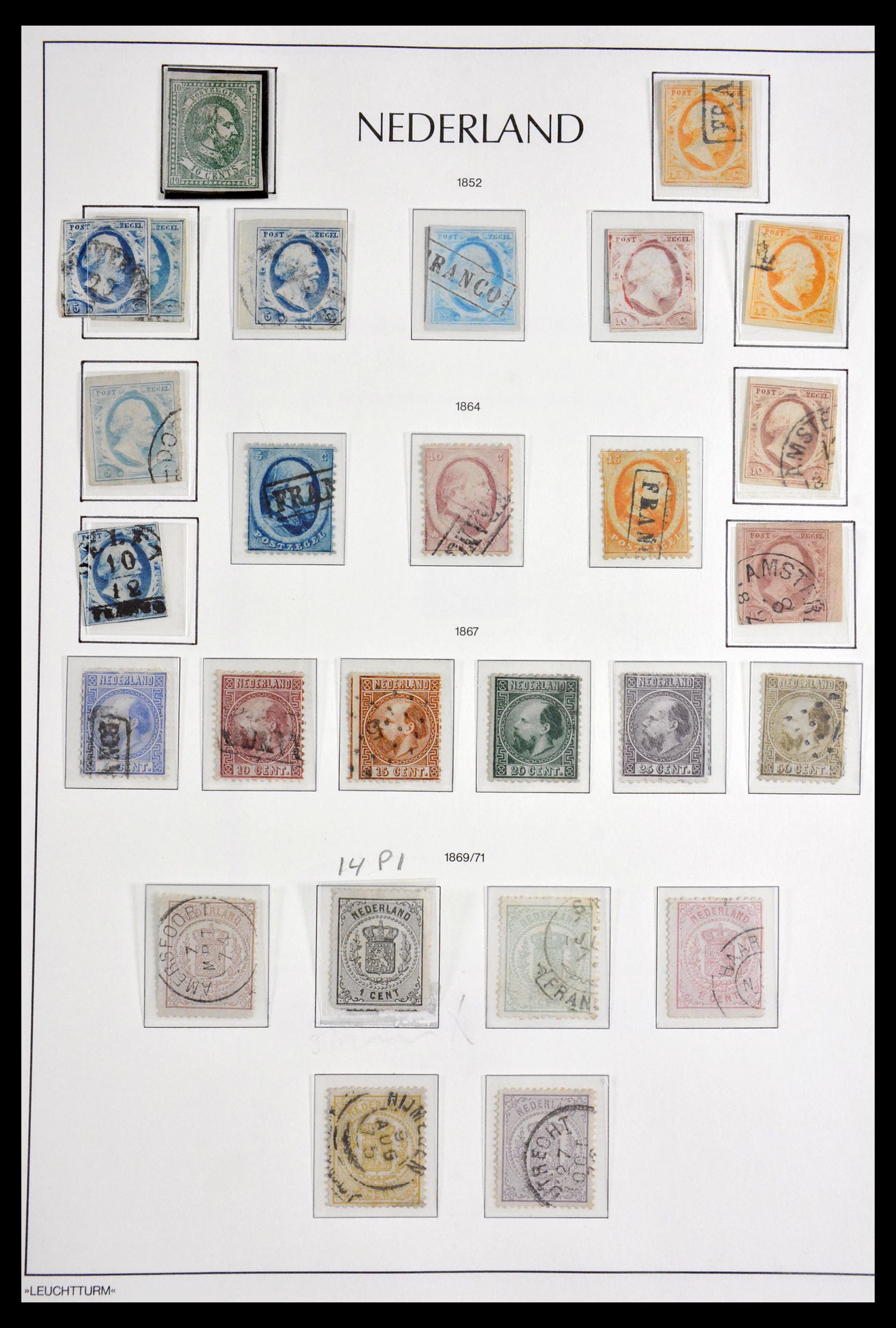 Postzegelverzameling 29913 Nederland 1852-1979. 29913 Nederland 1852-1979. - Afbeelding 1