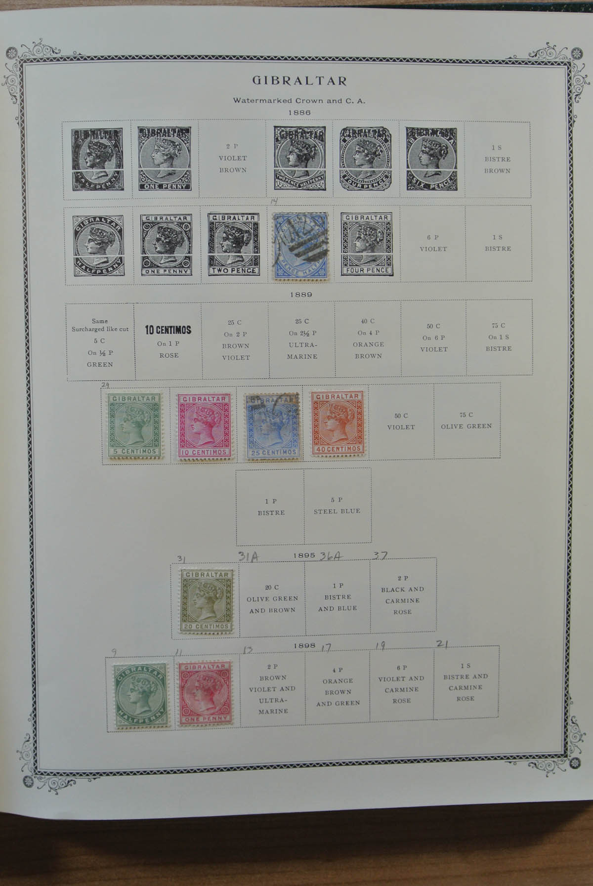 Postzegelverzameling 24486 Gibraltar 1889-2002. 24486 Gibraltar 1889-2002. - Afbeelding 1
