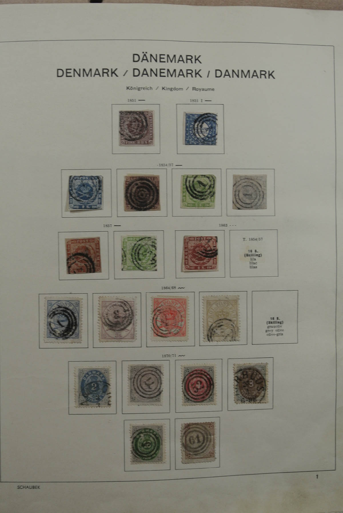 Postzegelverzameling 26487 Scandinavië 1851-1969. 26487 Scandinavië 1851-1969. - Afbeelding 1