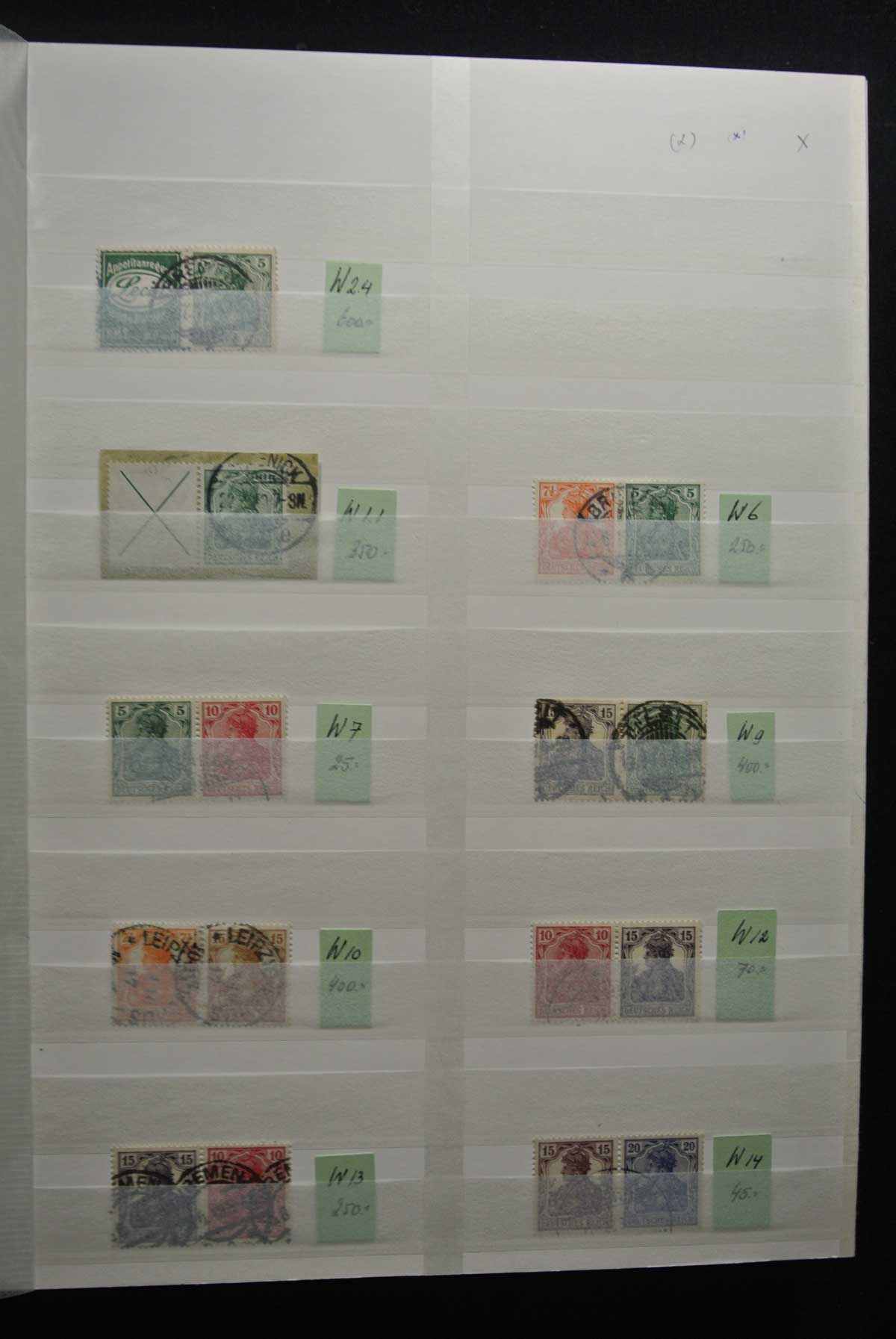 Postzegelverzameling Duitse Rijk combinaties. 26707 Duitse Rijk combinaties. - Afbeelding 1