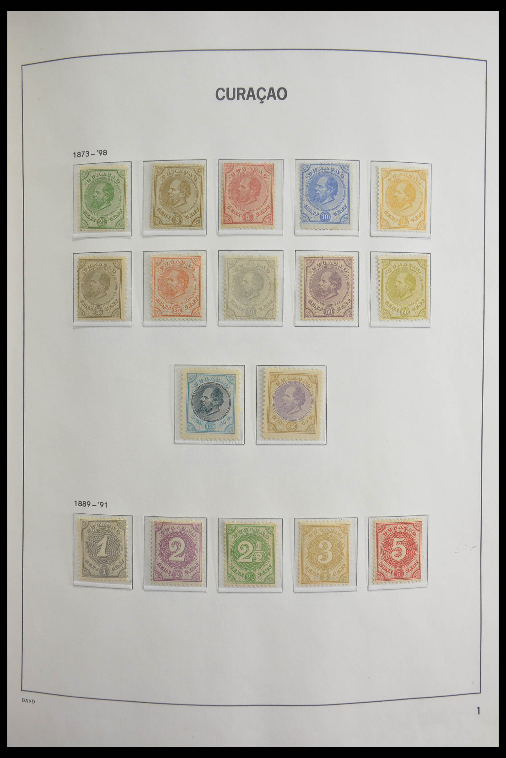 Postzegelverzameling Curaçao 1873-1980. 28407 Curaçao 1873-1980. - Afbeelding 1