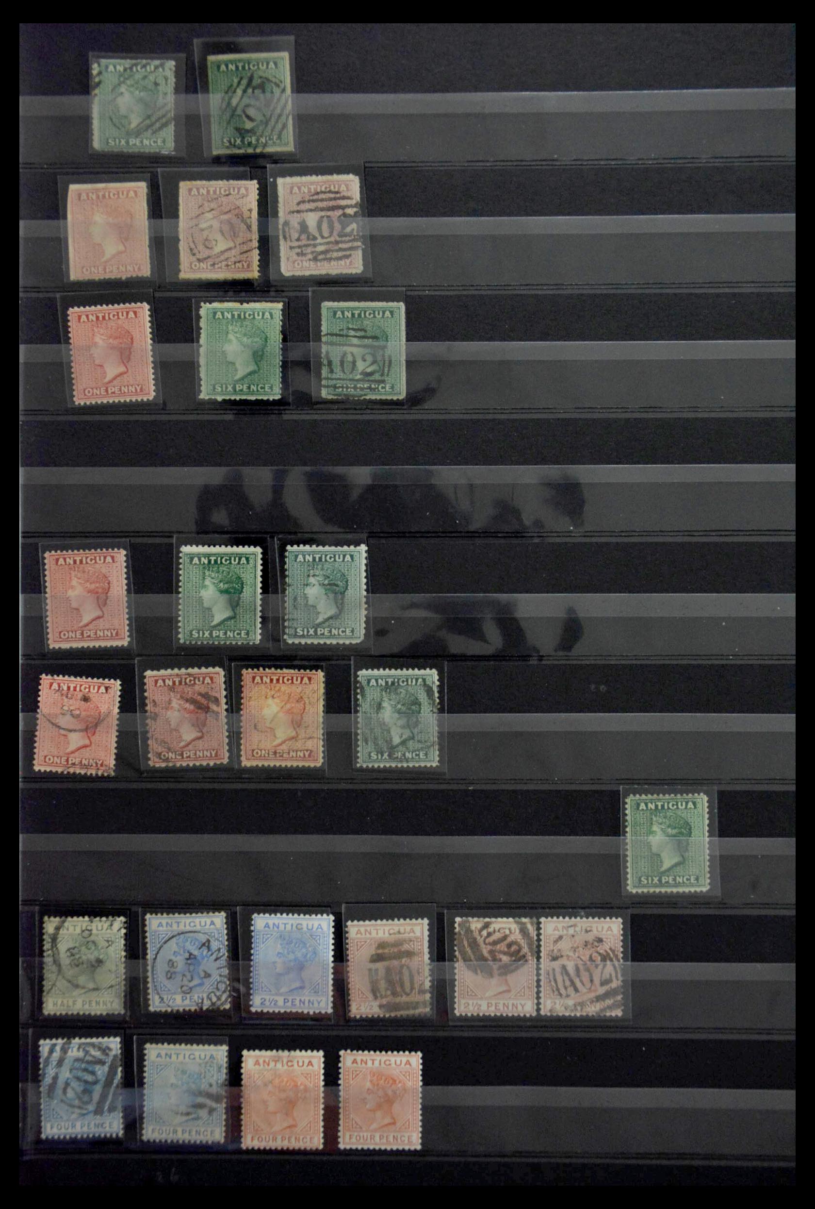 Postzegelverzameling Antigua 1862-1966. 28802 Antigua 1862-1966. - Afbeelding 1