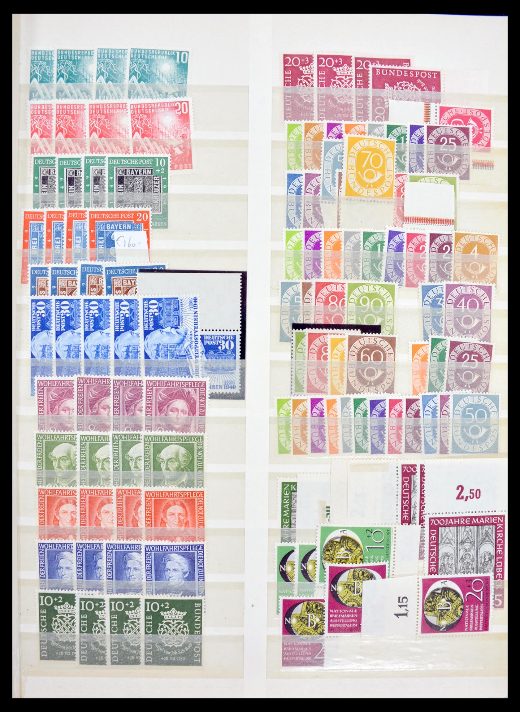 Postzegelverzameling 30119 Bundespost 1949-1988. 30119 Bundespost 1949-1988. - Afbeelding 1