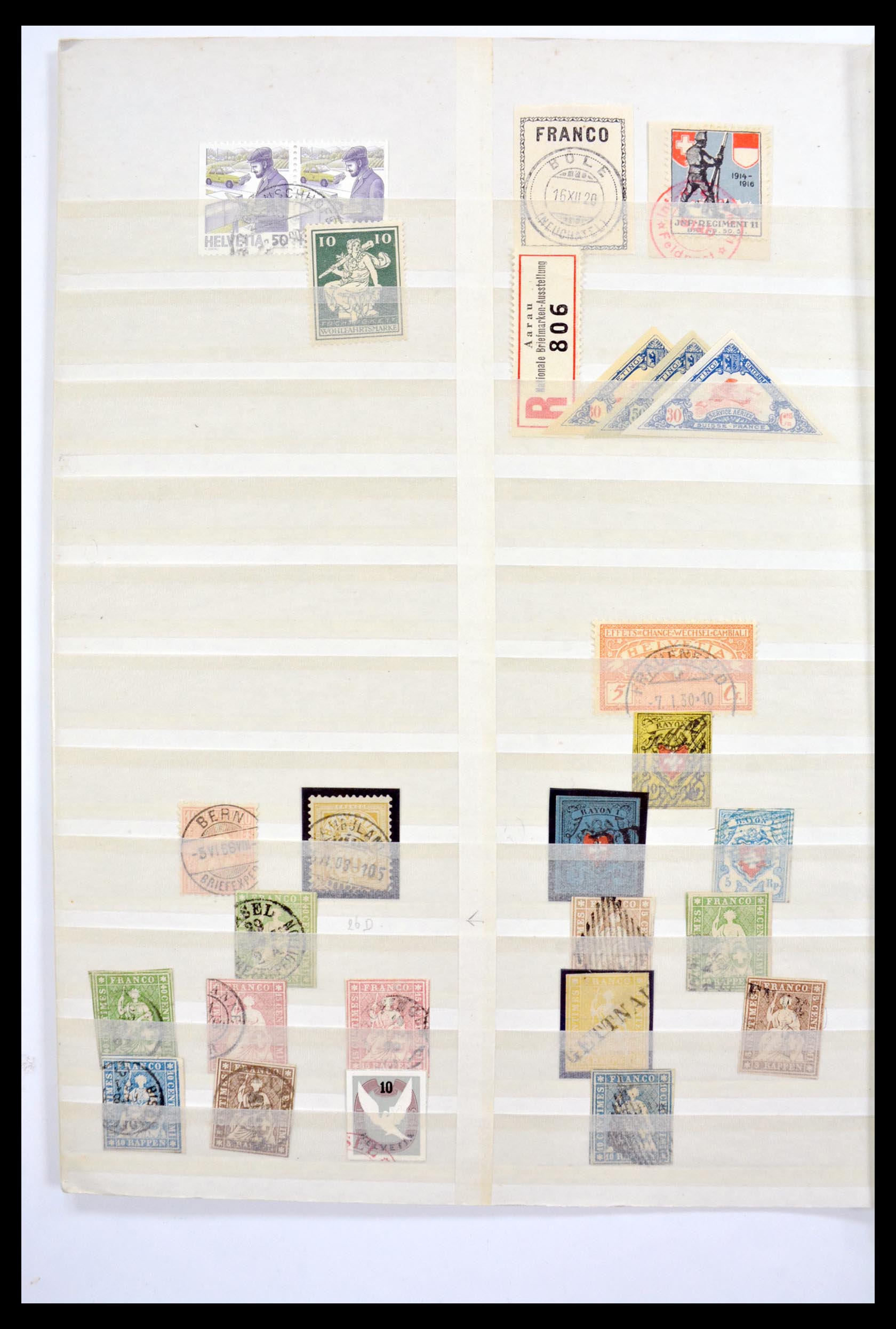 Postzegelverzameling Zwitserland 1850-1968. 30120 Zwitserland 1850-1968. - Afbeelding 1