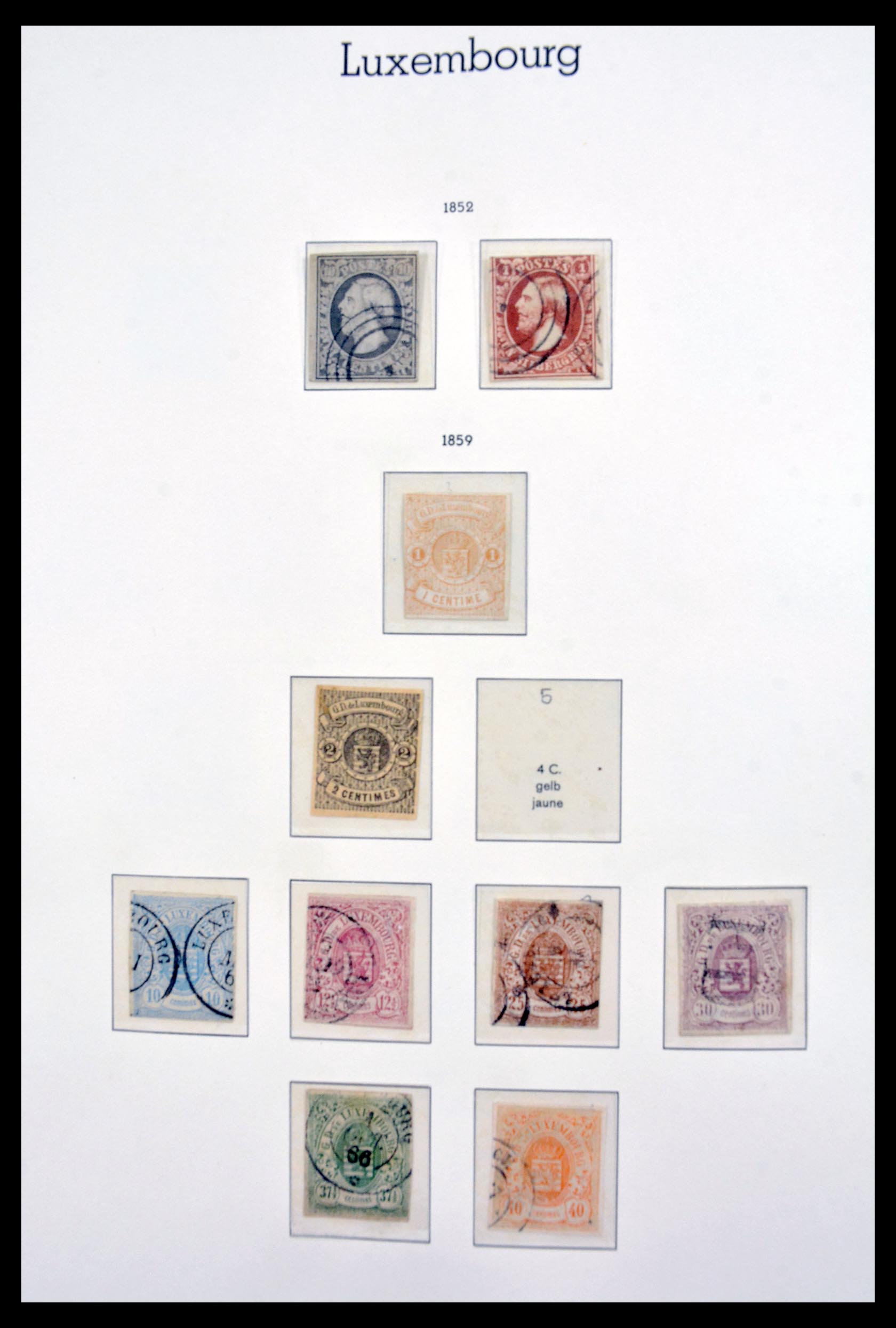 Postzegelverzameling Luxemburg 1852-2000. 30216 Luxemburg 1852-2000. - Afbeelding 1