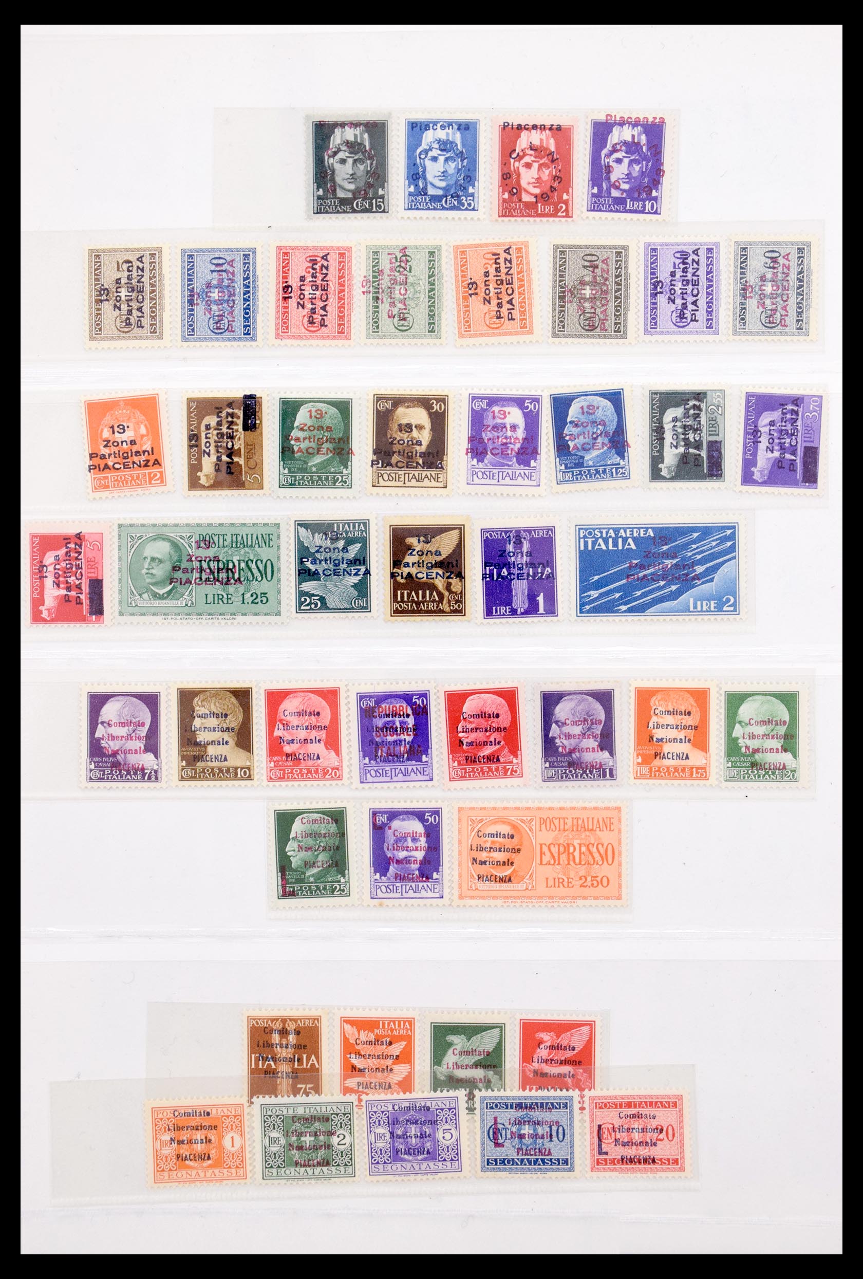 Postzegelverzameling 30254 Italië lokaalpost/bevrijdingsuitgaven 1943-1945. 30254 Italië lokaalpost/bevrijdingsuitgaven 1943-1945. - Afbeelding 1
