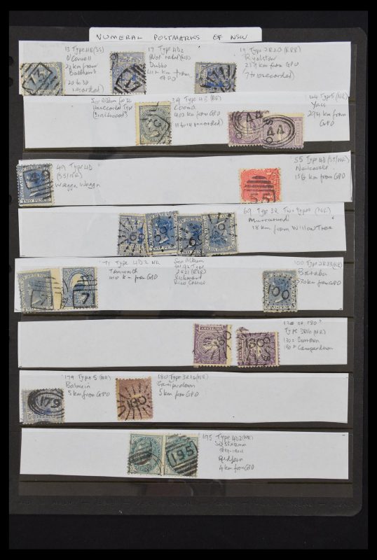 30572 Nummerstempels Australische Staten. - Afbeelding 1