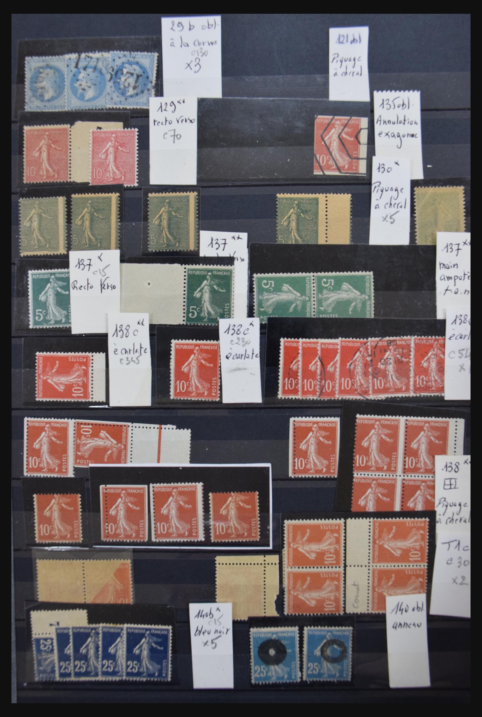 30680 001 30680 Frankrijk variëteiten 1867-2009. - Afbeelding 1