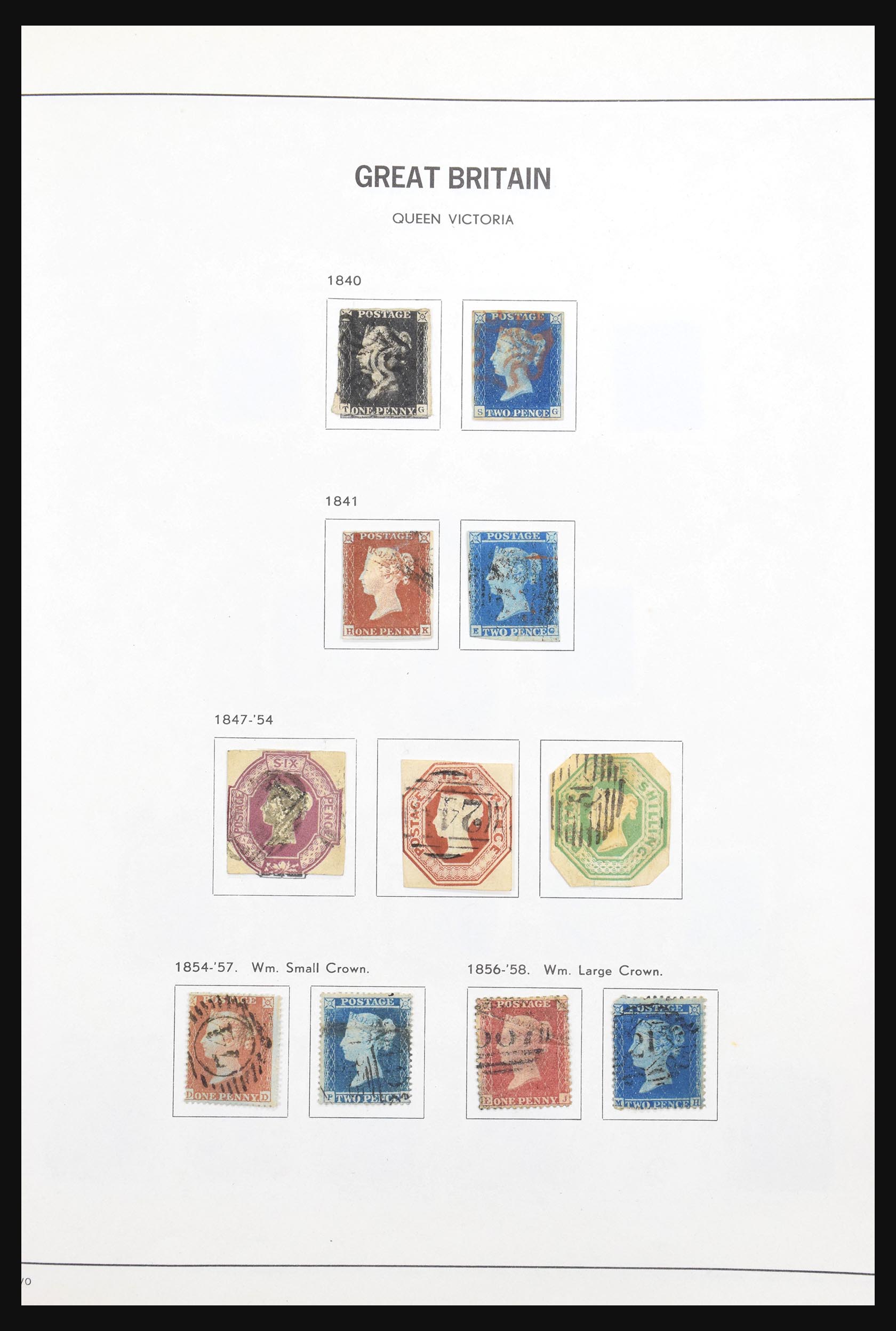 Postzegelverzameling Engeland 1840-1978. 30836 Engeland 1840-1978. - Afbeelding 1