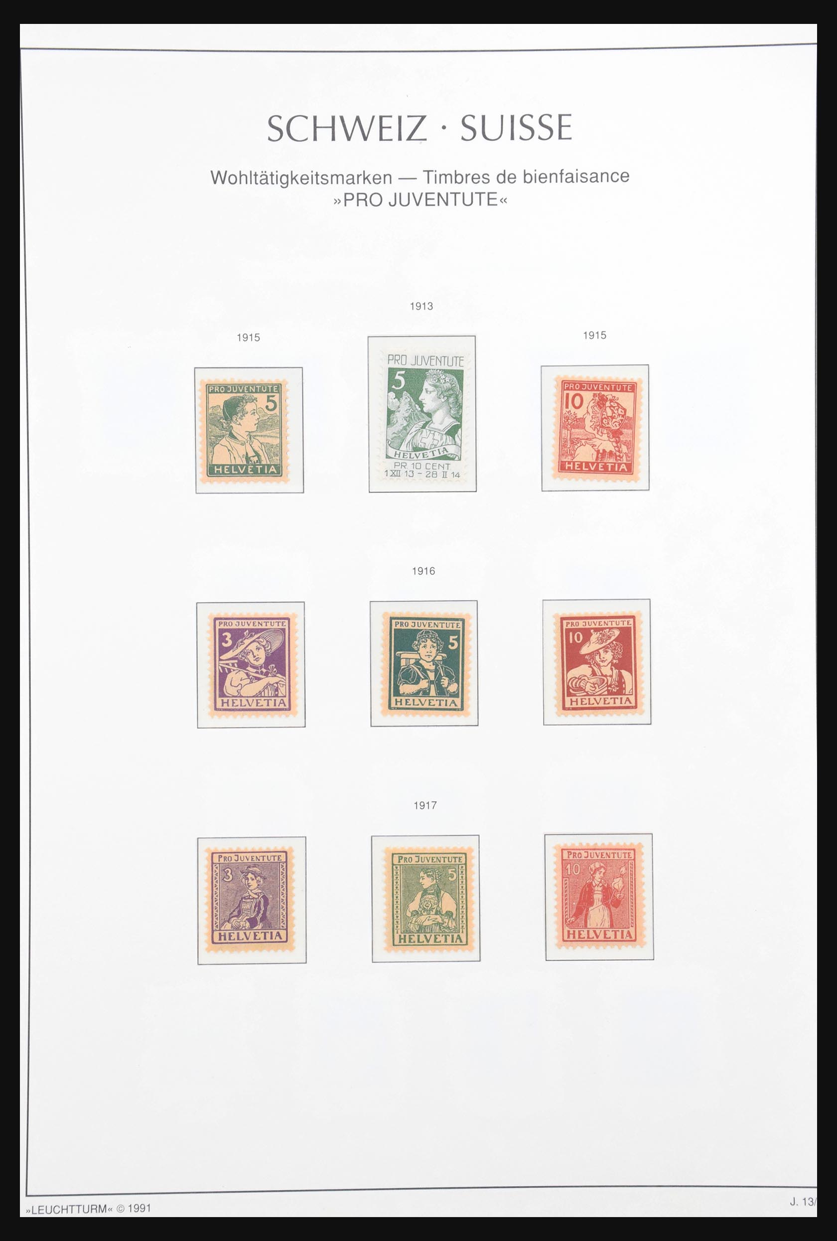 30826 001 30826 Zwitserland Pro Patria en Pro Juventute 1913-1963. - Afbeelding 1