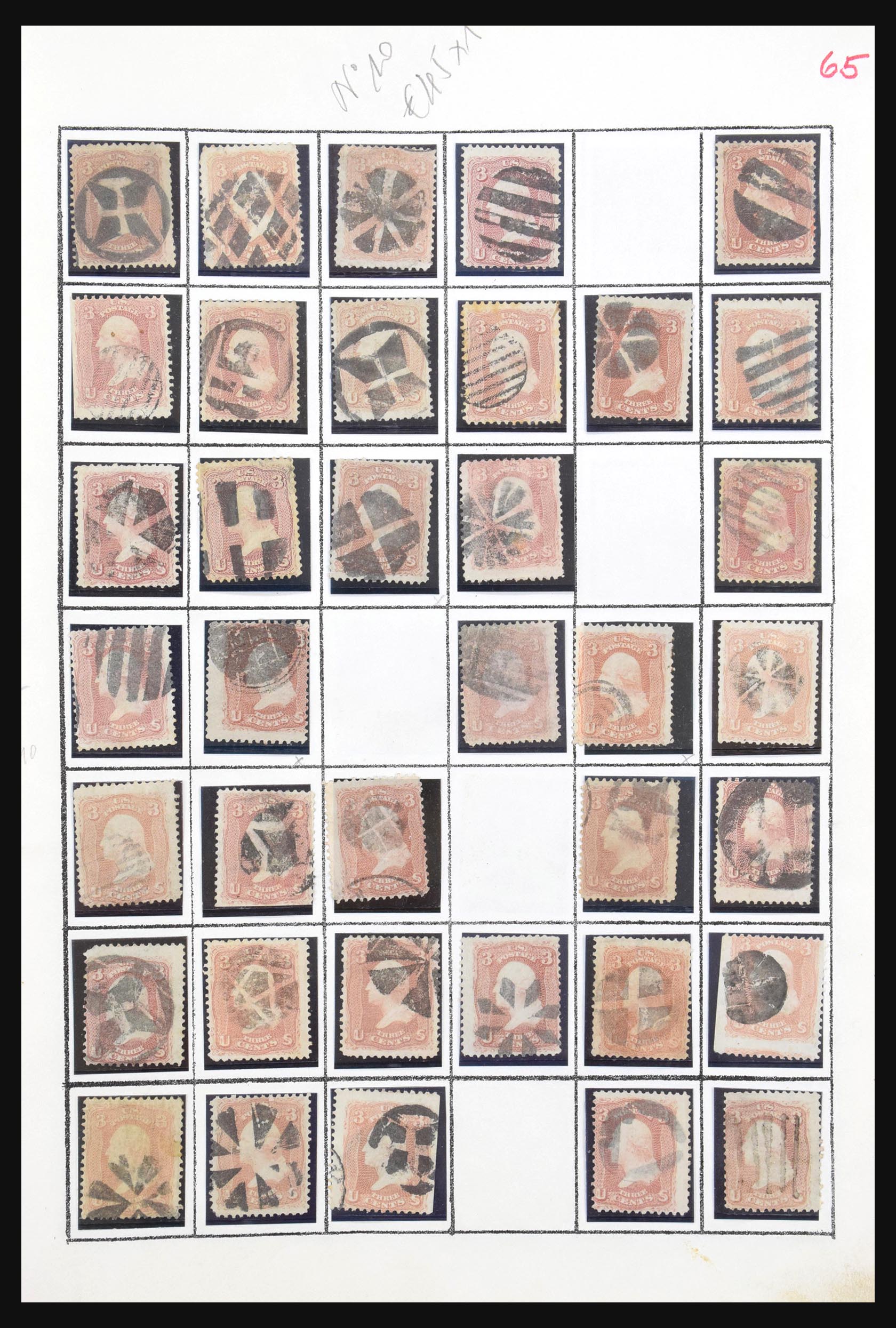 30986 USA stempels 1861-1890.