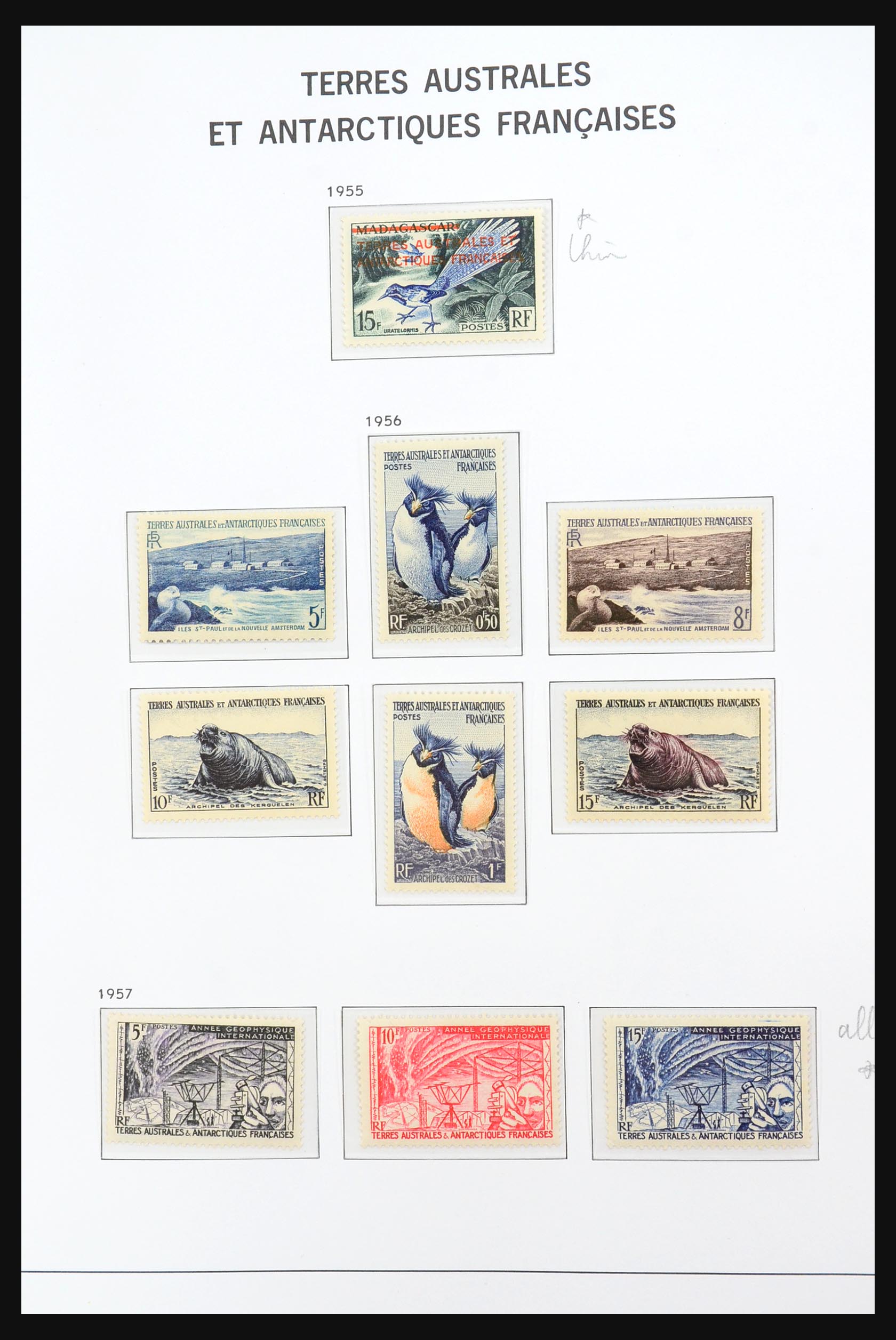 Postzegelverzameling Frans Antarctica 1955-2012. 31232 Frans Antarctica 1955-2012. - Afbeelding 1