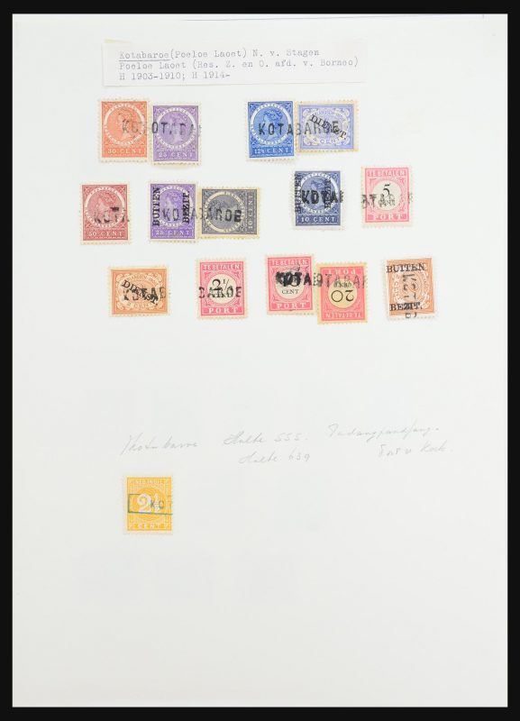 31340 Nederlands Indië langstempels. - Afbeelding 1