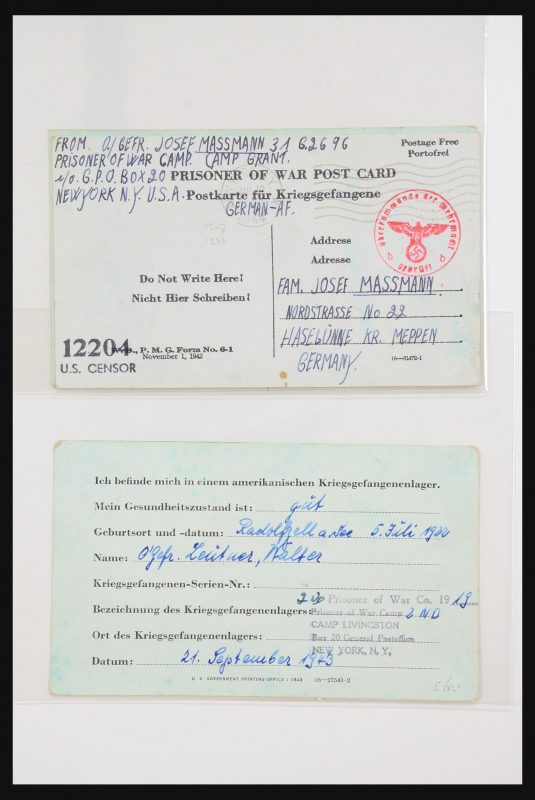 31357 Wereld POW brieven 1942-1948. - Afbeelding 1