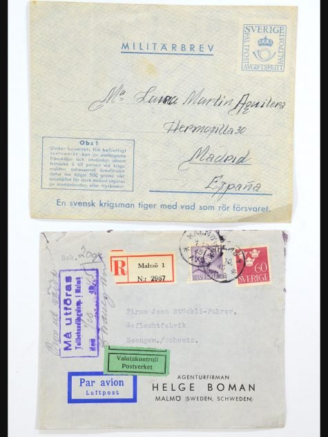 31364 Zweden brieven 1864-1960.