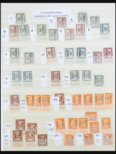 31405 België voorafstempelingen 1894-1990.
