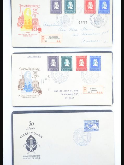 31448 Nederland FDC's 1950-1973.