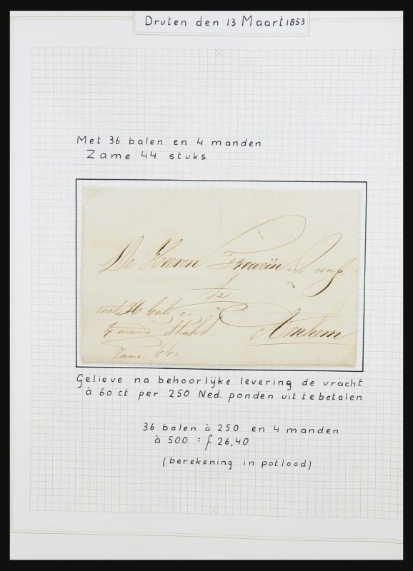 31528 Nederland brieven 1853-1953. - Afbeelding 1