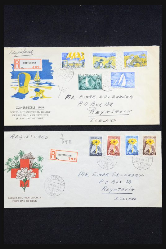 31500 Nederland FDC's 1950-2019. - Afbeelding 1