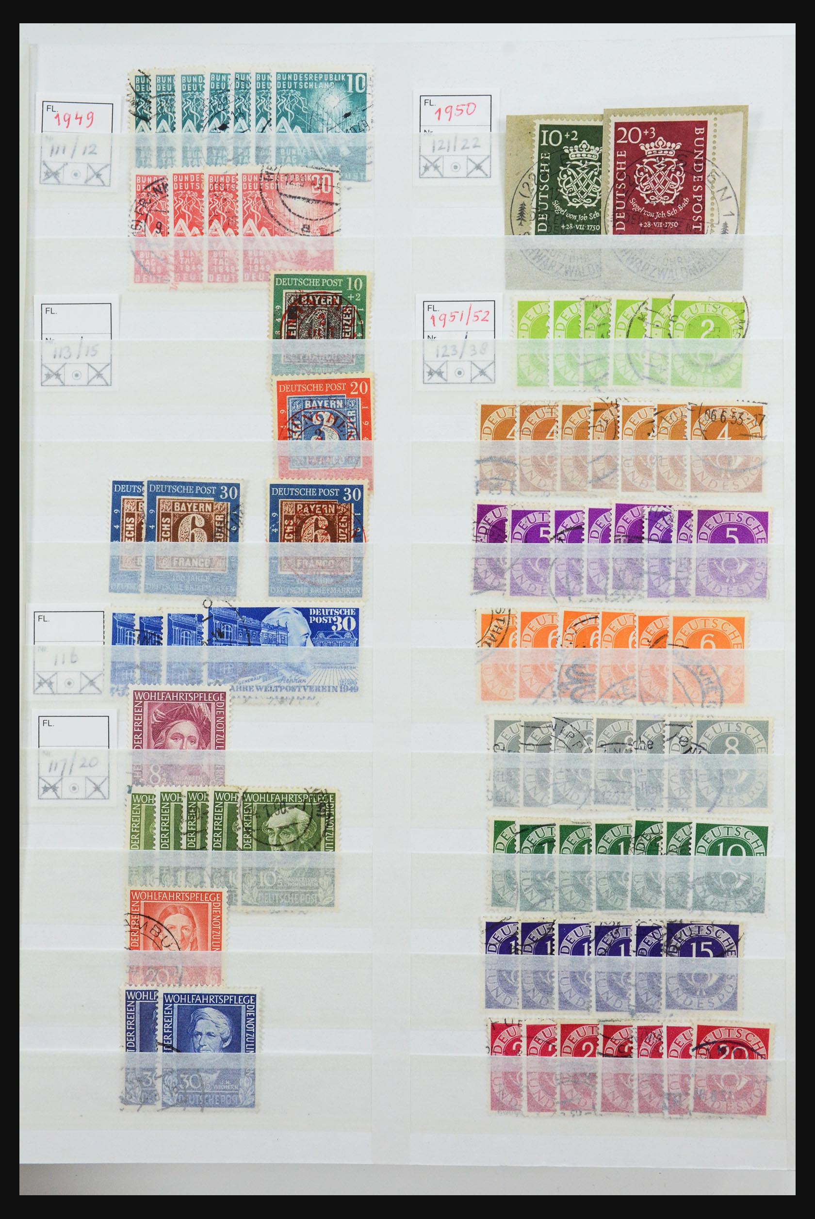 Postzegelverzameling Bundespost 1949-2009. 31636 Bundespost 1949-2009. - Afbeelding 1