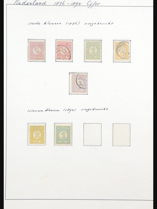 31646 Nederland 1876-1894 cijferserie.