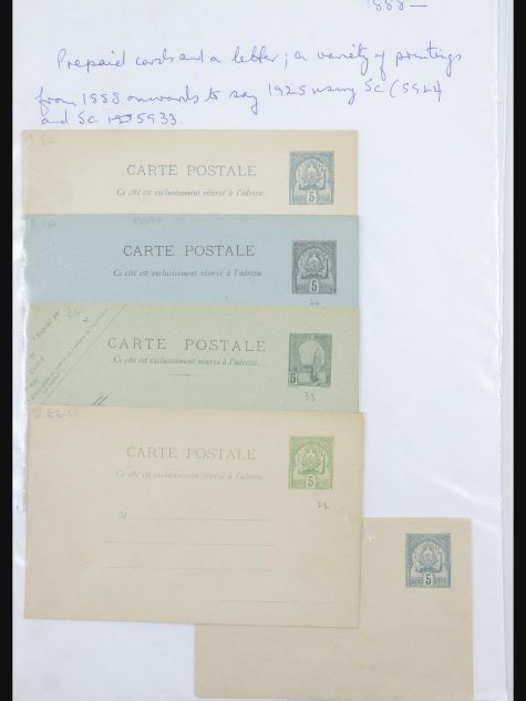 31707 Tunesië brieven en postwaardestukken 1888-1920.