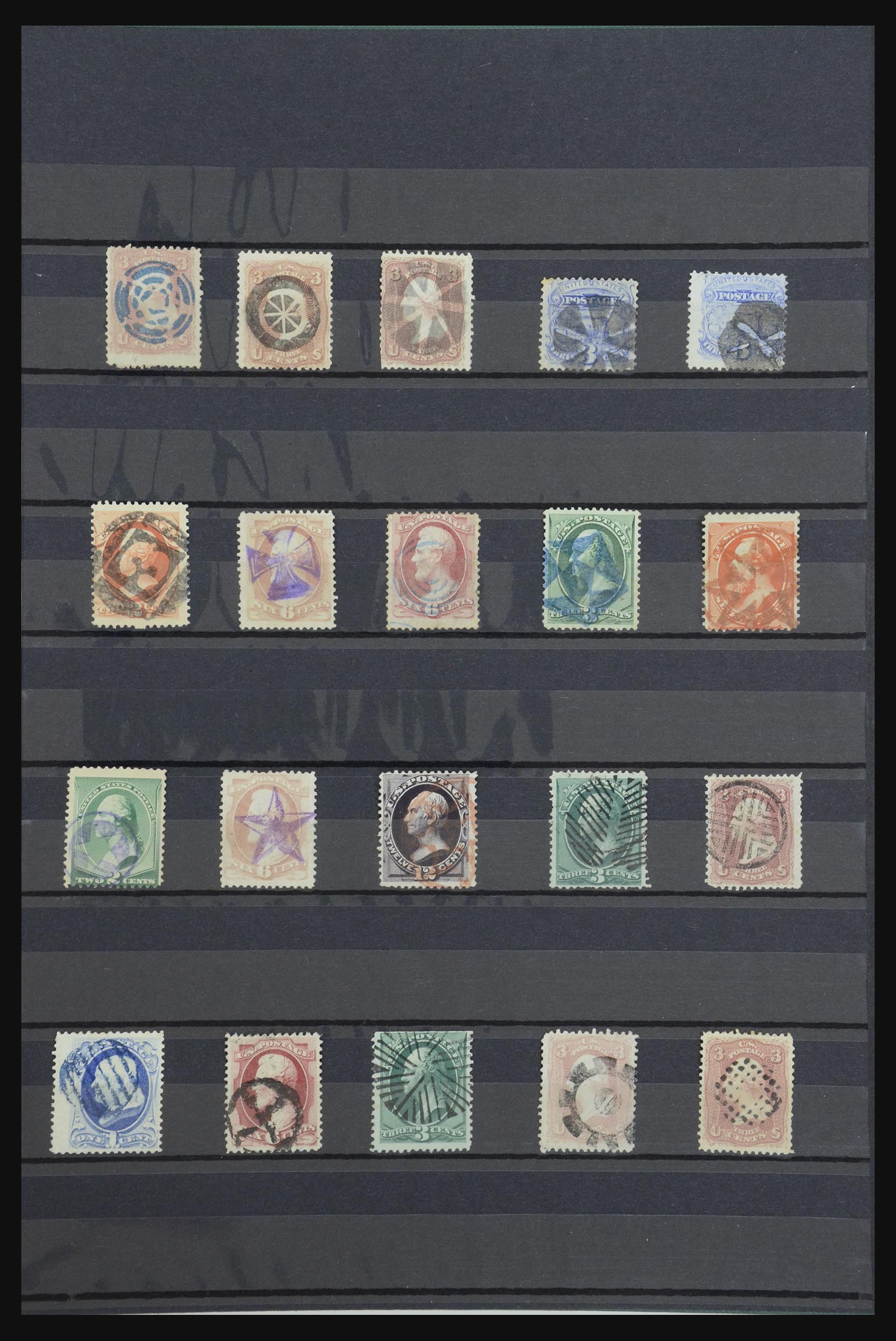 31783 001 31783 USA fancy cancels 1857-1893. - Afbeelding 1