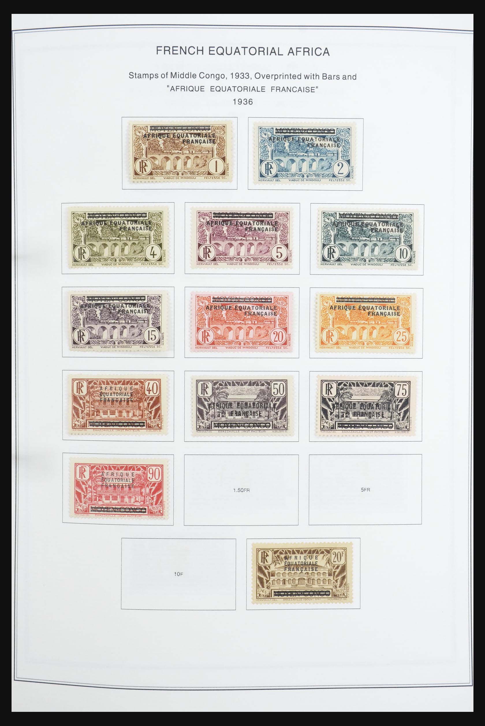 32065 003 32065 Frans Equatoriaal en West Afrika 1936-1958. - Afbeelding 1