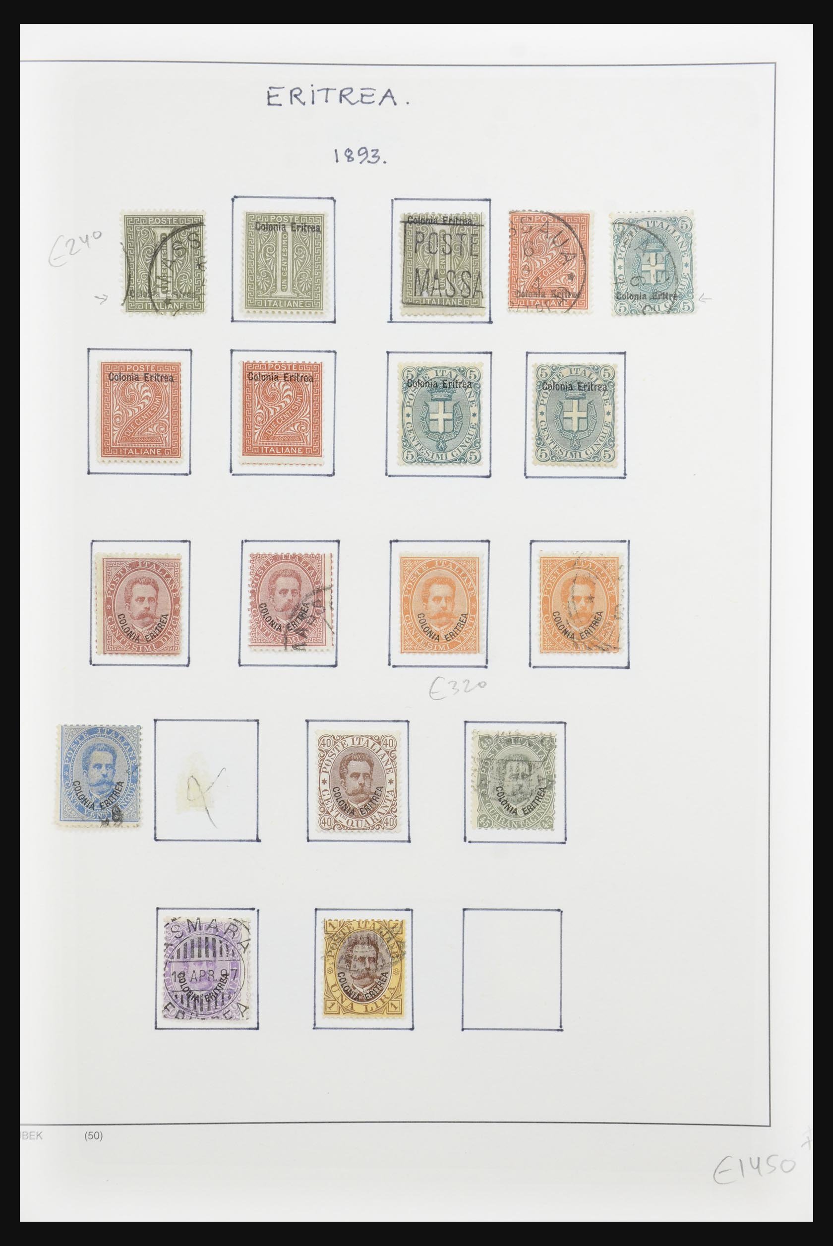 Postzegelverzameling Italiaanse koloniën 1893-1940. 32102 Italiaanse koloniën 1893-1940. - Afbeelding 1