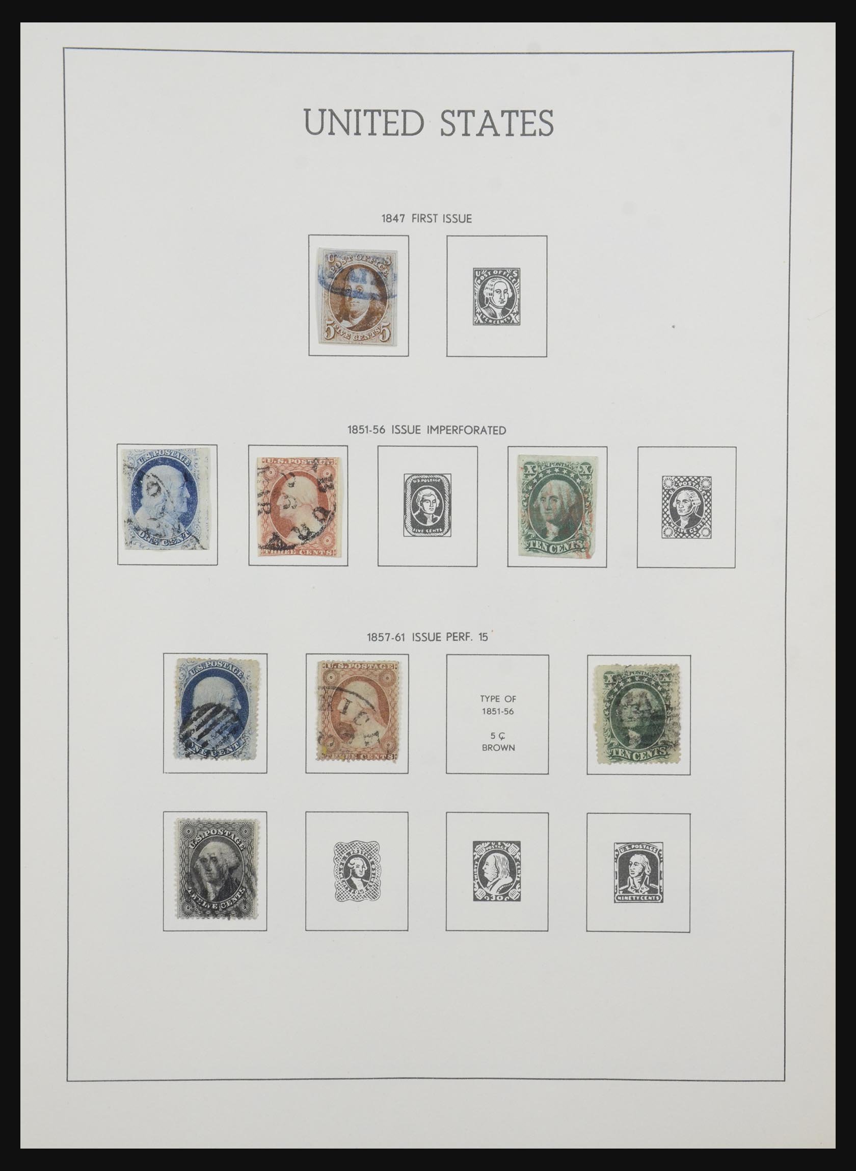 32223 001 32223 USA 1847-1960. - Afbeelding 1