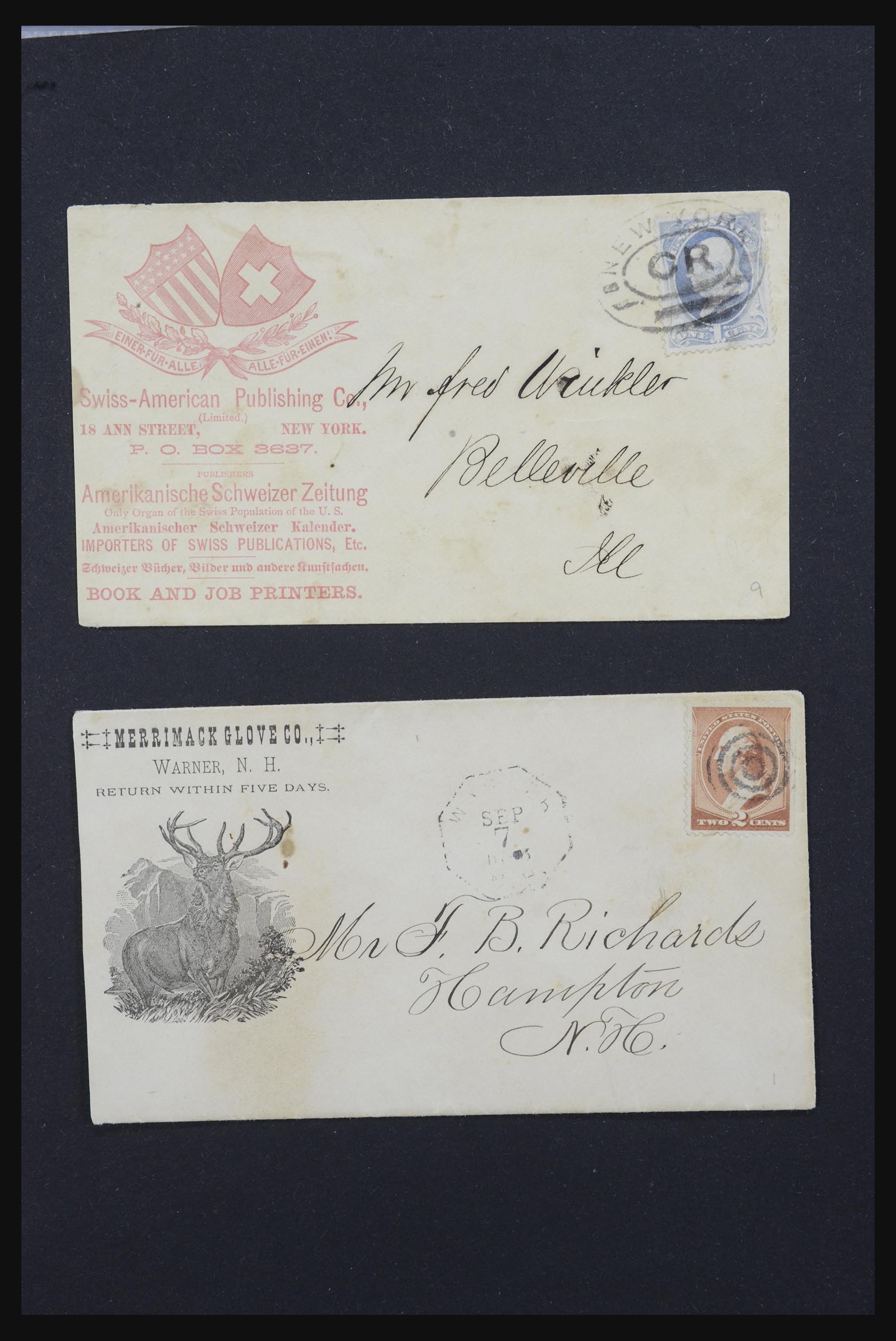 32261 001 32261 USA brieven 1863-1950. - Afbeelding 1