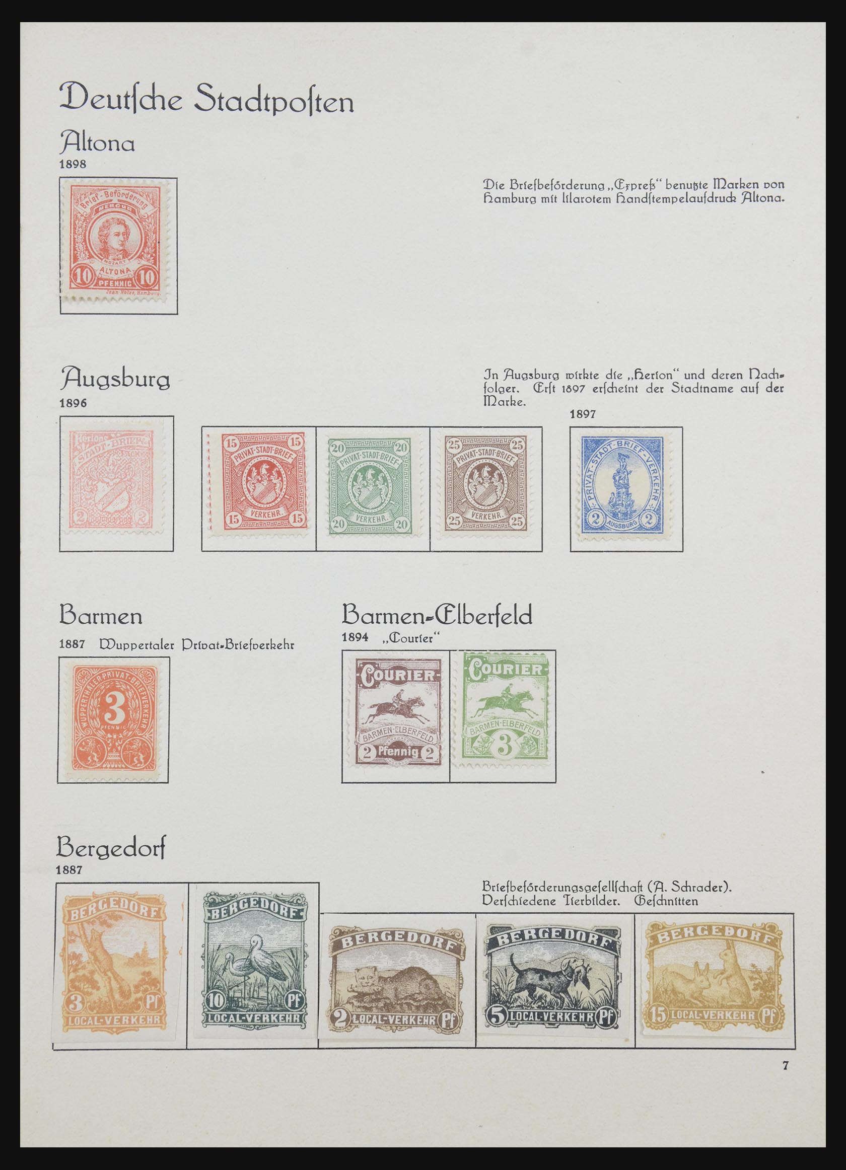 32271 001 32271 Duitsland lokaalpost 1886-1900. - Afbeelding 1