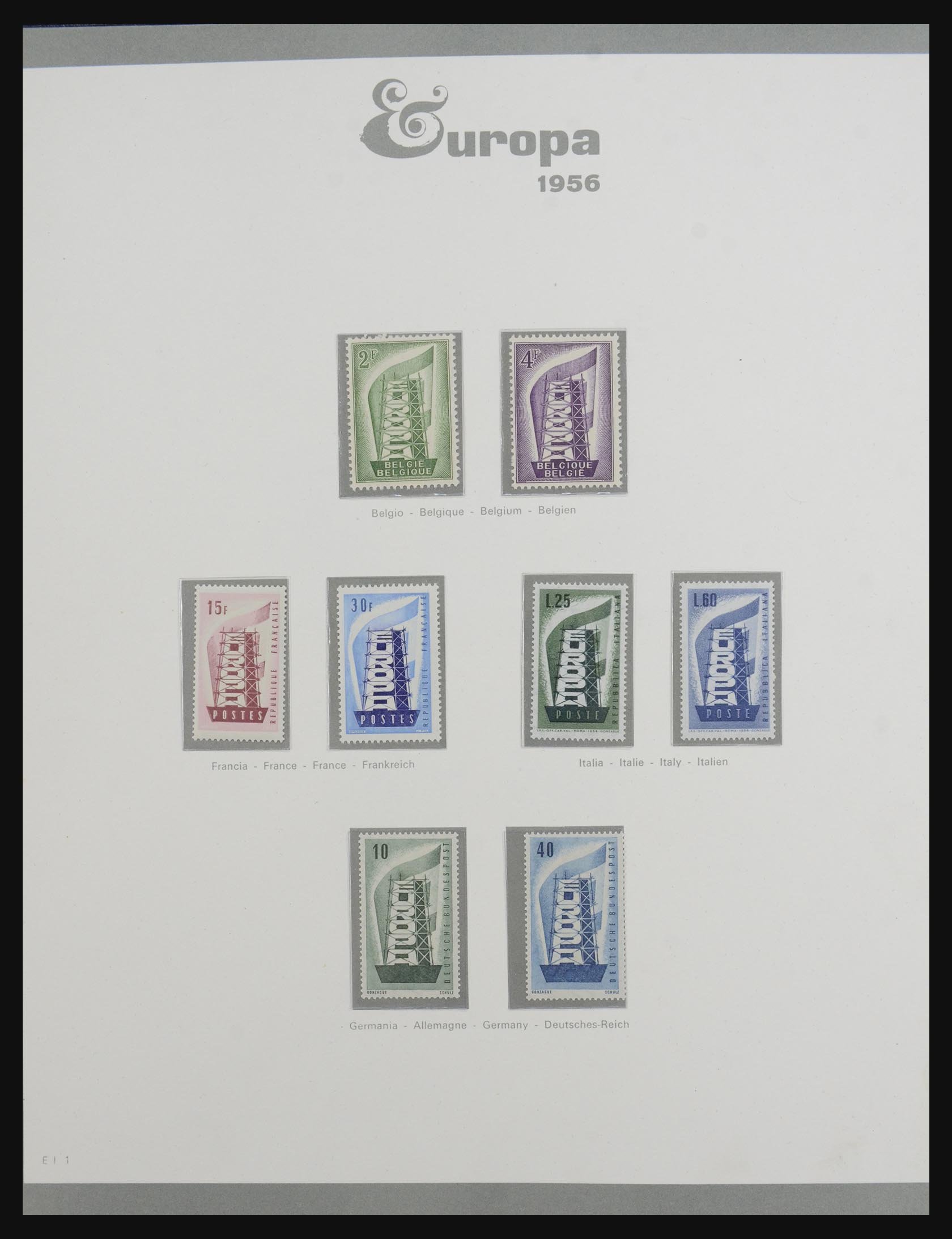 Postzegelverzameling Europa CEPT 1956-2001. 32289 Europa CEPT 1956-2001. - Afbeelding 1
